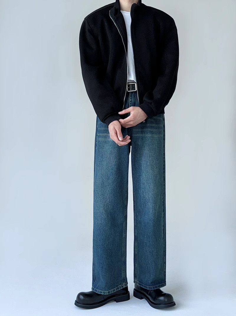 Japanese Brand × Jean Vintage washed distressed loose casual straight jeans Size US 32 / EU 48 - 6 Thumbnail
