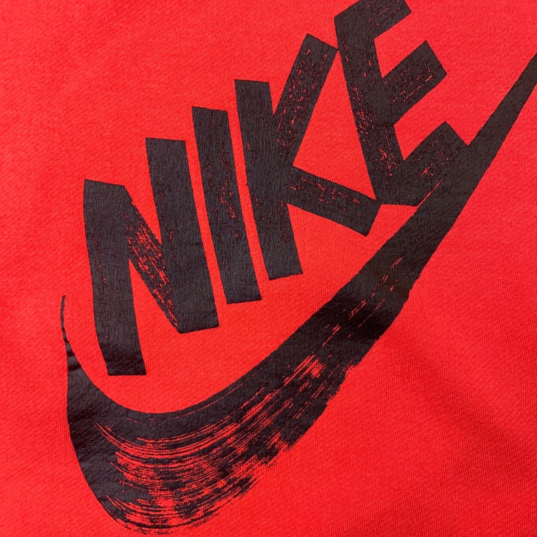 Nike Nike Sweatshirt Men Small Red Long Sleeve Pockets Painted Swoosh Geometric Size US S / EU 44-46 / 1 - 4 Thumbnail