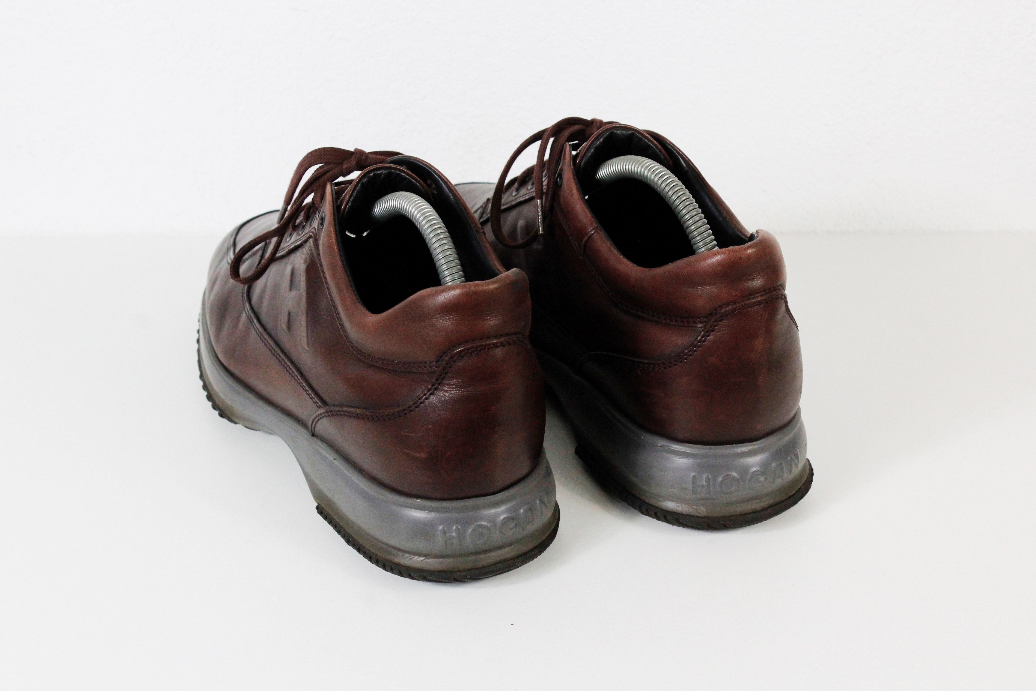 Hogan Hogan Interactive Logo Burgundy Leather Sneakers Shoes 41/42 Size US 8.5 / EU 41-42 - 4 Thumbnail