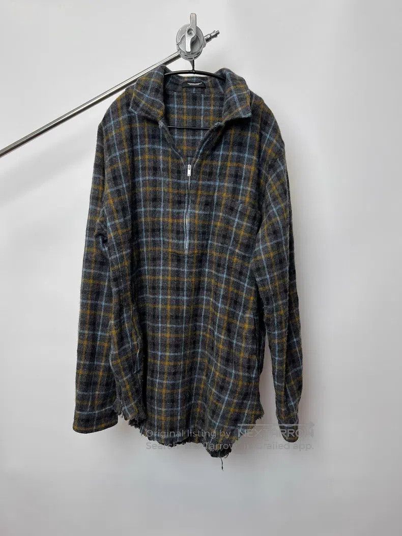 Undercover Undercover Wool blend oversized colorful check half-zip ja Size US L / EU 52-54 / 3 - 1 Thumbnail