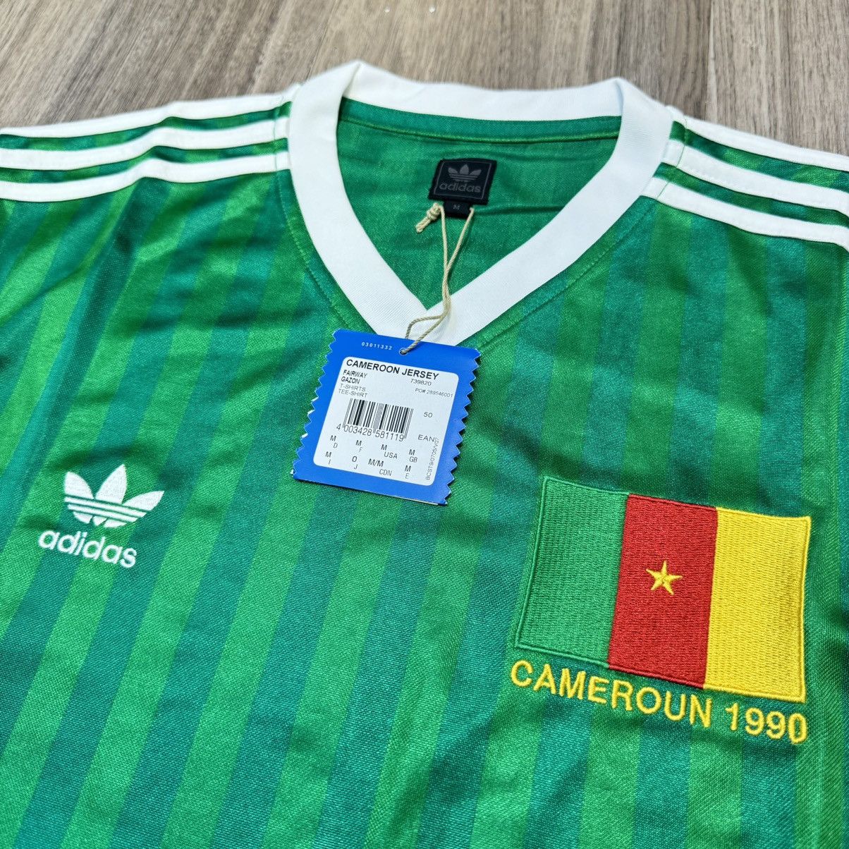 Adidas Cameroon World Cup 1990 retro Miller dancing jersey Size US M / EU 48-50 / 2 - 3 Thumbnail