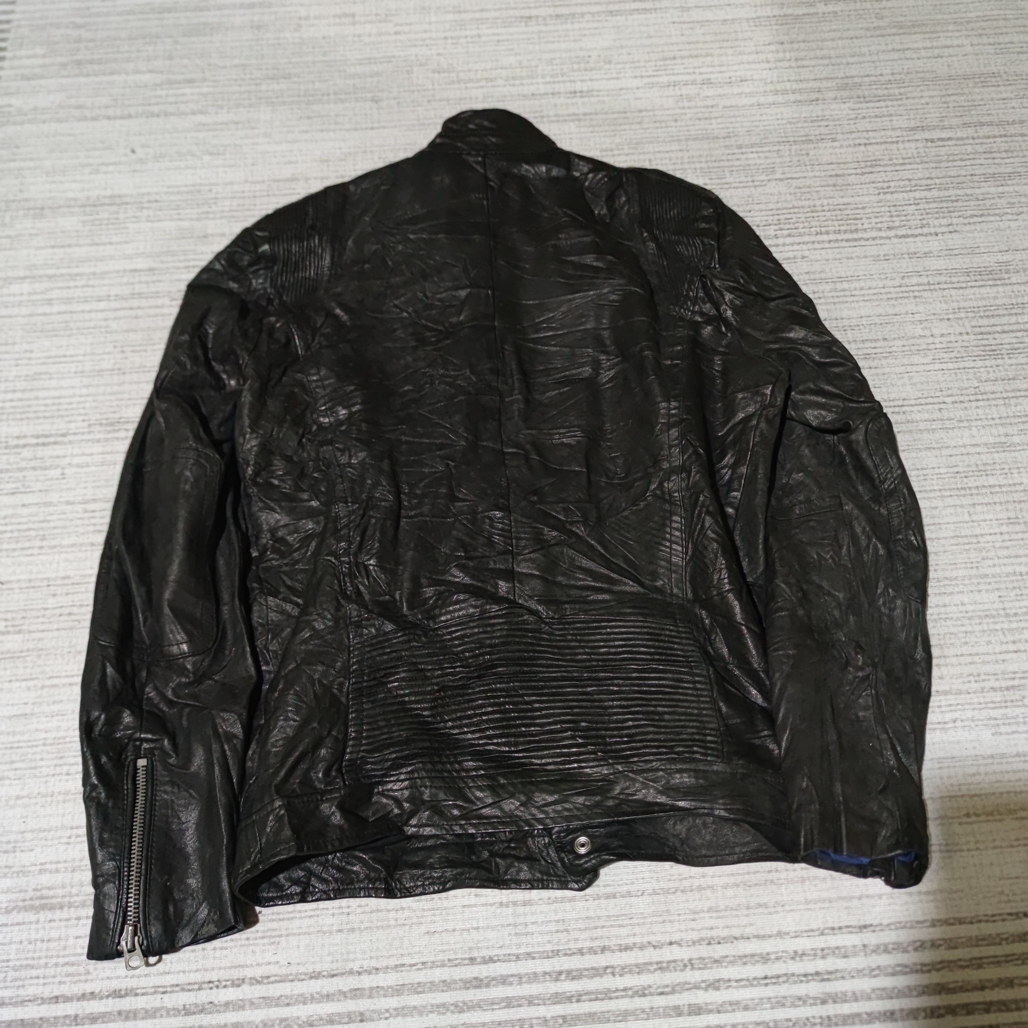Diesel BRGZ DIESEL LEATHER BIKER JACKET Size US M / EU 48-50 / 2 - 2 Thumbnail