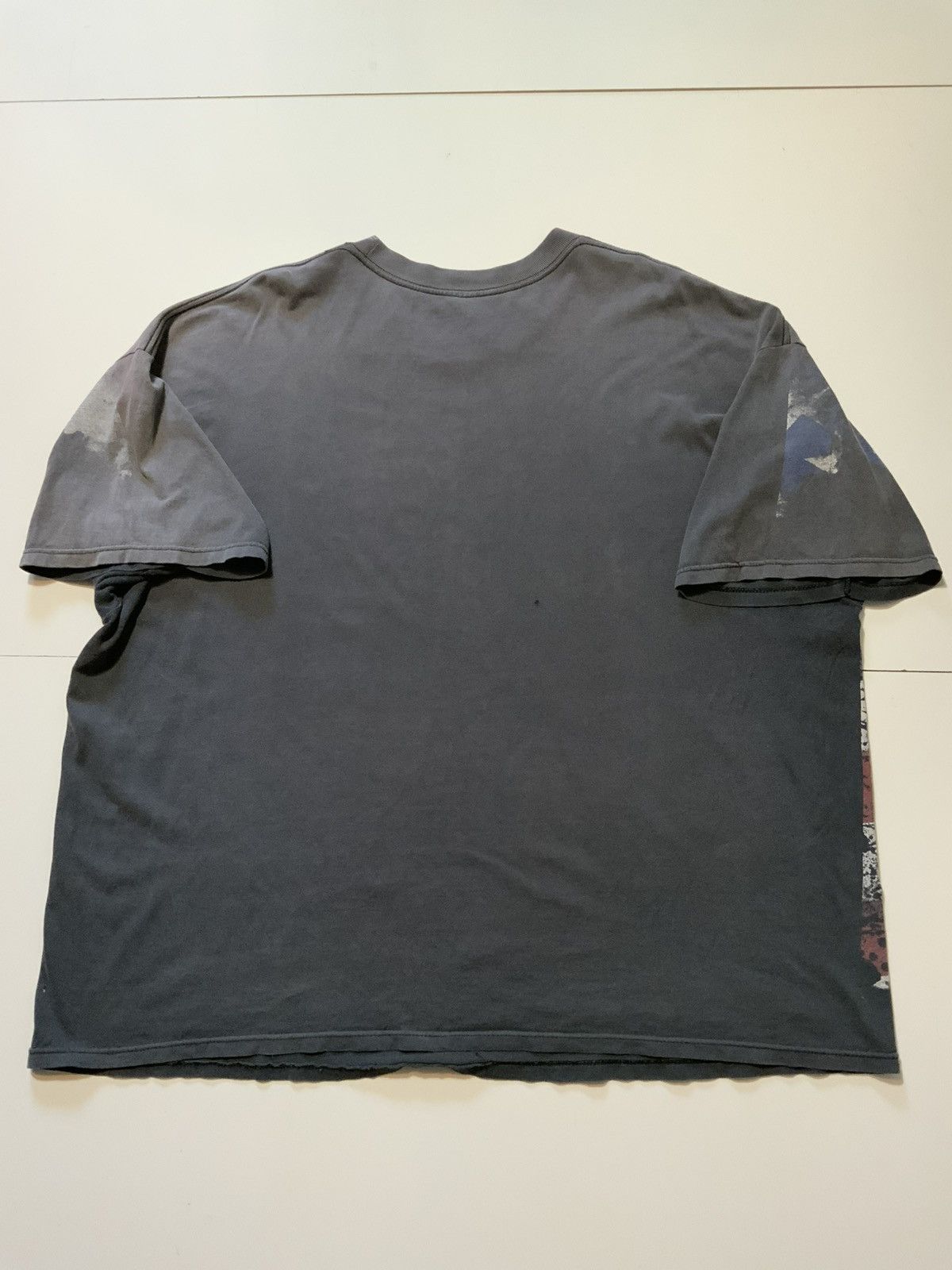 Vintage Y2K Miami Ink Motorcycle American Skeleton Skull T-Shirt Size US XXL / EU 58 / 5 - 2 Thumbnail