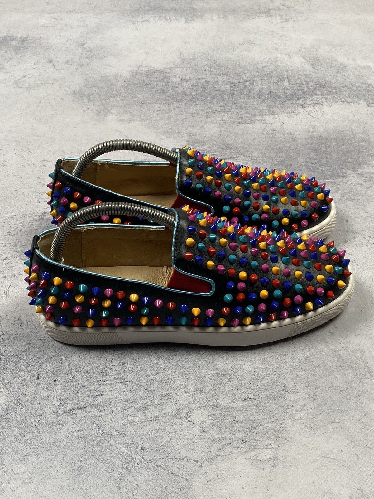 Christian Louboutin Christian Louboutin Mens Shoes Spikes Roller Boat Slipon Size US 6.5 / EU 39-40 - 3 Thumbnail