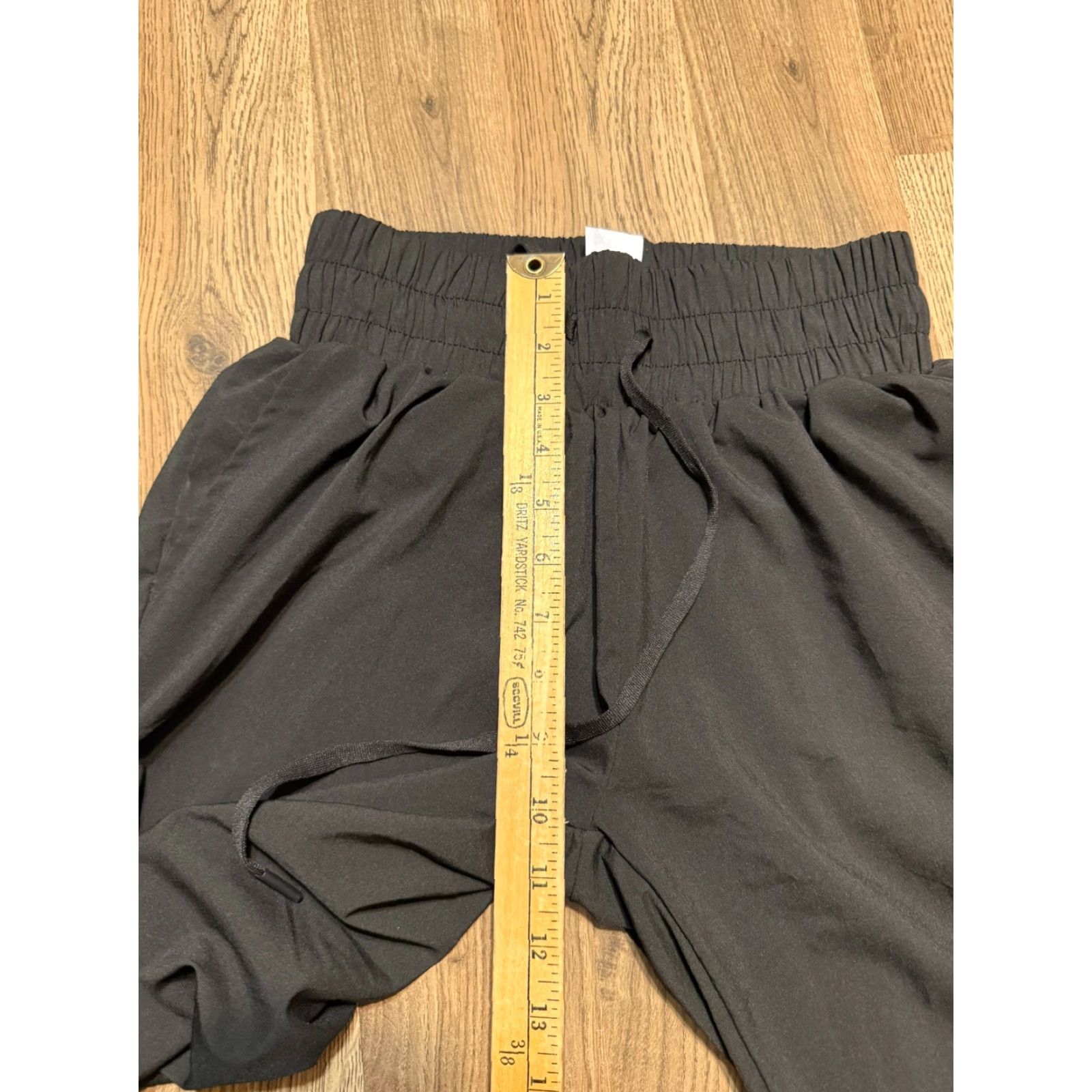 Vintage Downtown Motion Pants Men's Small Black Joggers Tie Waist Mid Rise Stretch Size US 29 - 7 Thumbnail