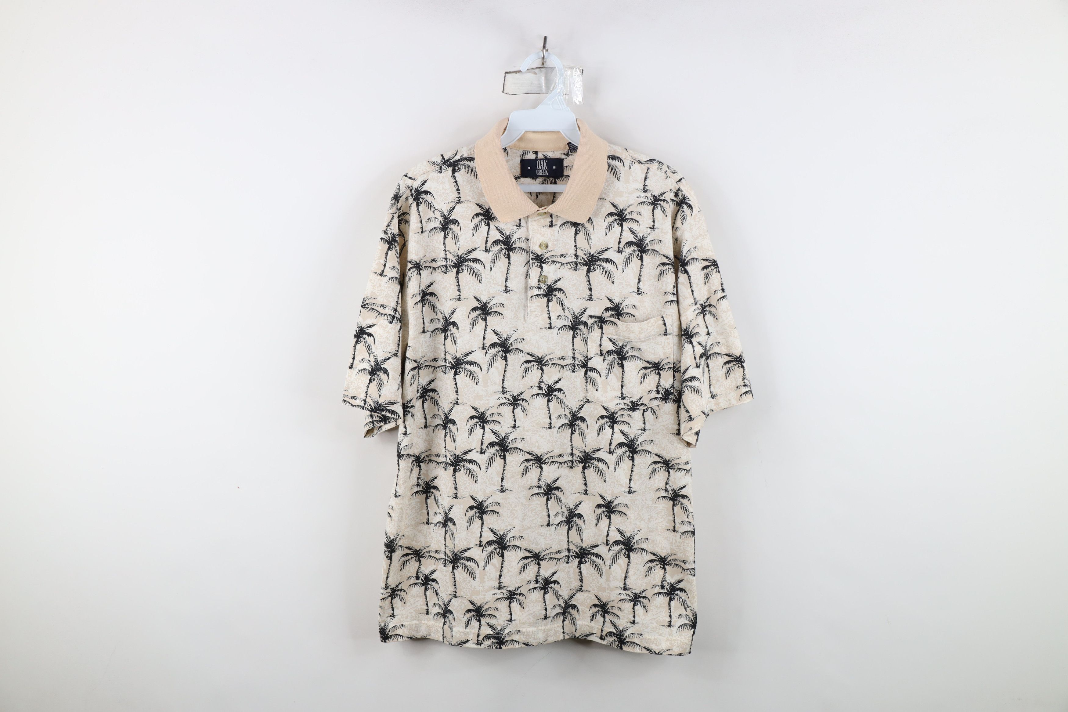 Vintage Vintage 90s Streetwear Tree All Over Print Golf Polo Shirt Size US M / EU 48-50 / 2 - 1 Thumbnail