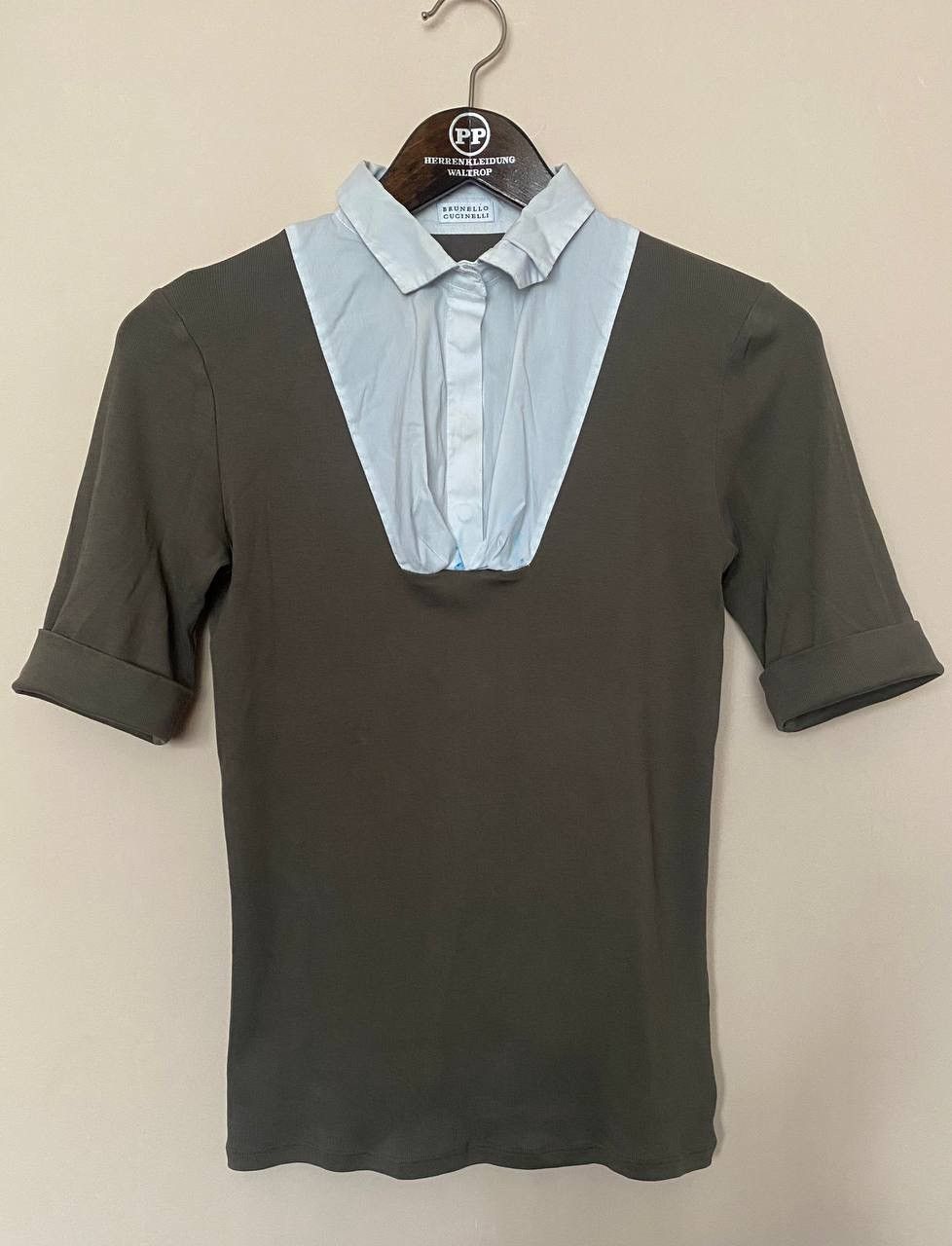 Brunello Cucinelli Brunello Cucinelli Cotton Polo Shirt Sz L Size L / US 10 / IT 46 - 1 Thumbnail