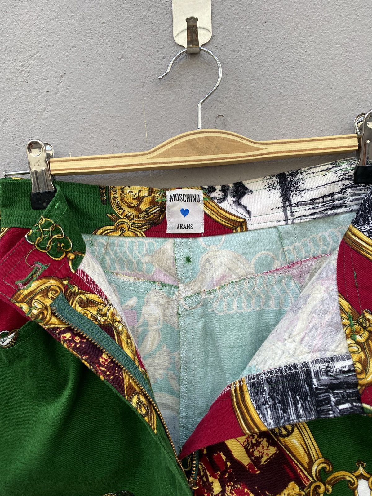 Moschino Moshino Jeans Fullprint Mini Skirt Size 24" / US 00 / IT 34 - 10 Thumbnail