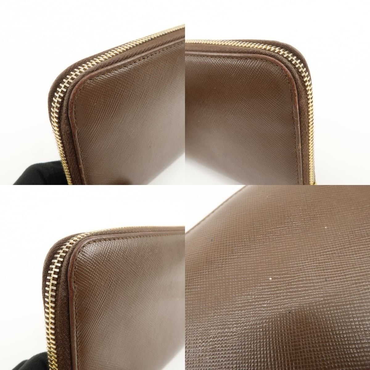 Prada Prada Saffiano Zippy Wallet Brown Size ONE SIZE - 5 Thumbnail