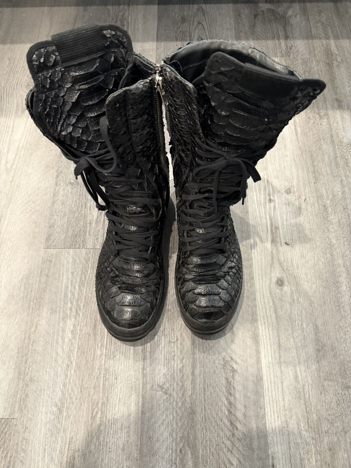 Rick Owens Rick Owens Snakeskin Cargobasket Size US 11 / EU 44 - 2 Thumbnail