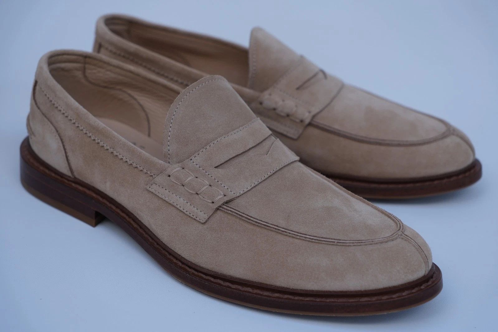 Brunello Cucinelli New Brunello Cucinelli Penny Loafer Beige UK 7 US 8 EU 41 Size US 8 / EU 41 - 1 Thumbnail