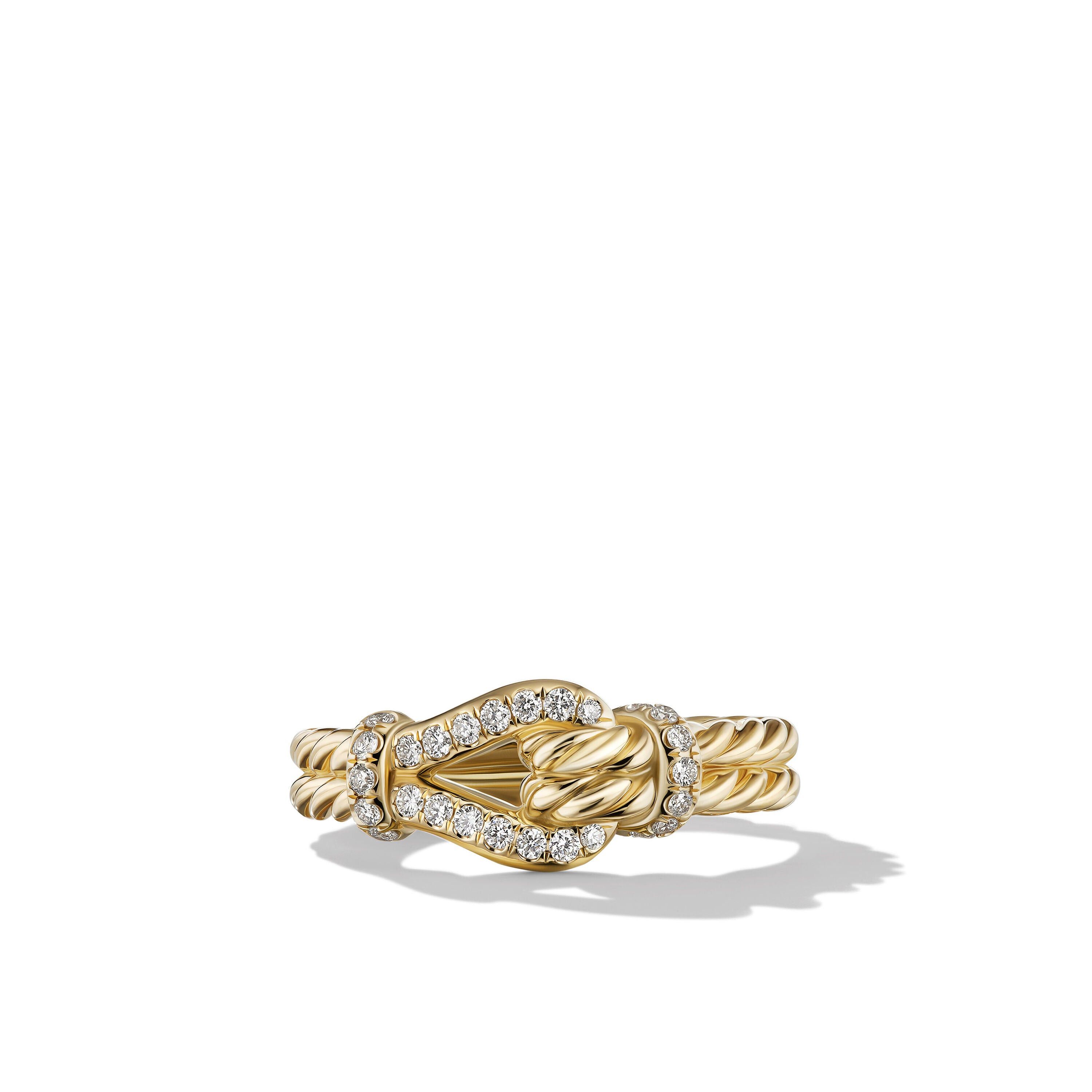 David Yurman o1w1db10325 R17456D Ring in 18K Yellow Gold with Diamonds Size ONE SIZE - 2 Thumbnail