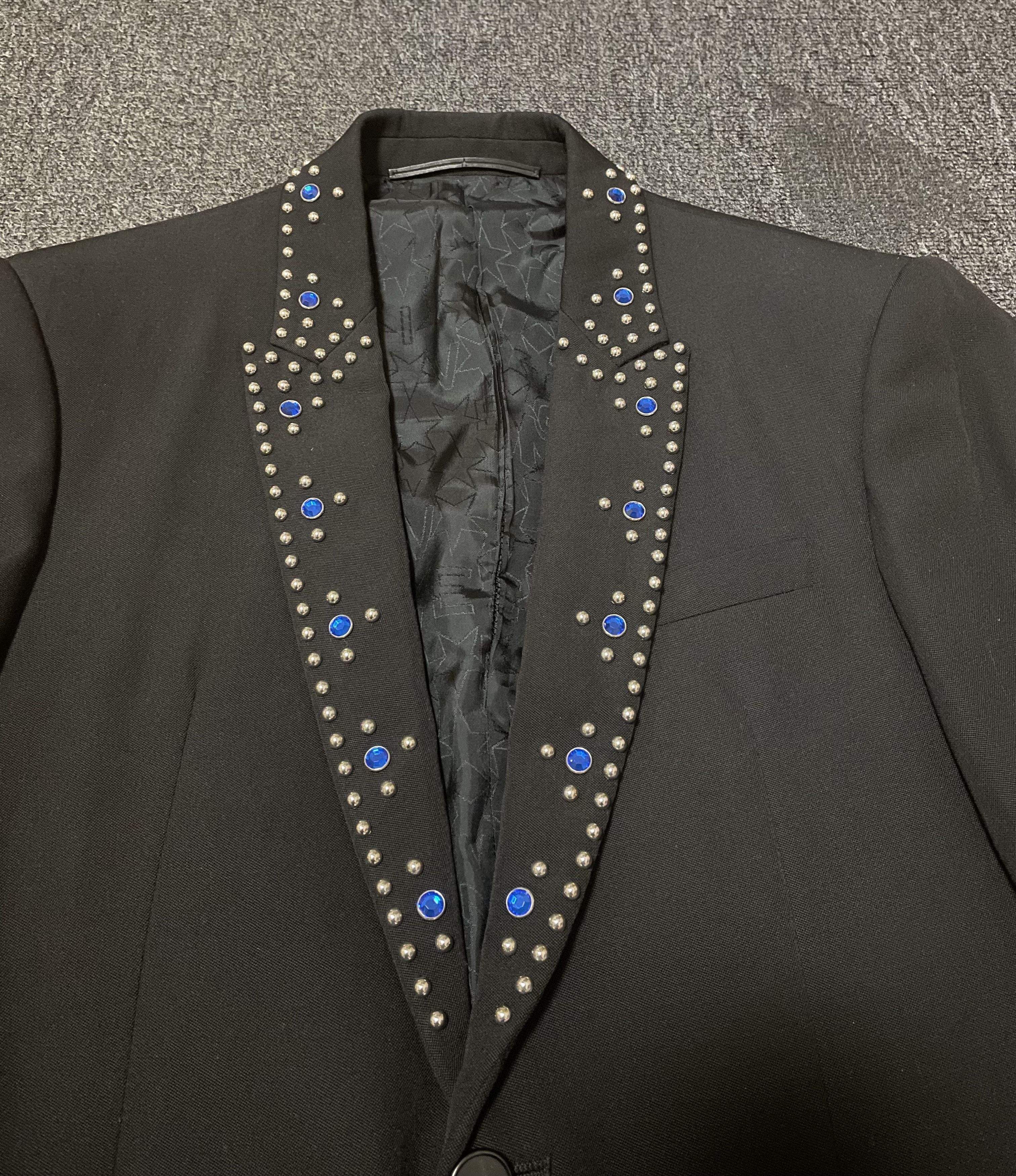 Givenchy Givenchy black wool blazer diamonds size 48 like new Size 48R - 3 Thumbnail