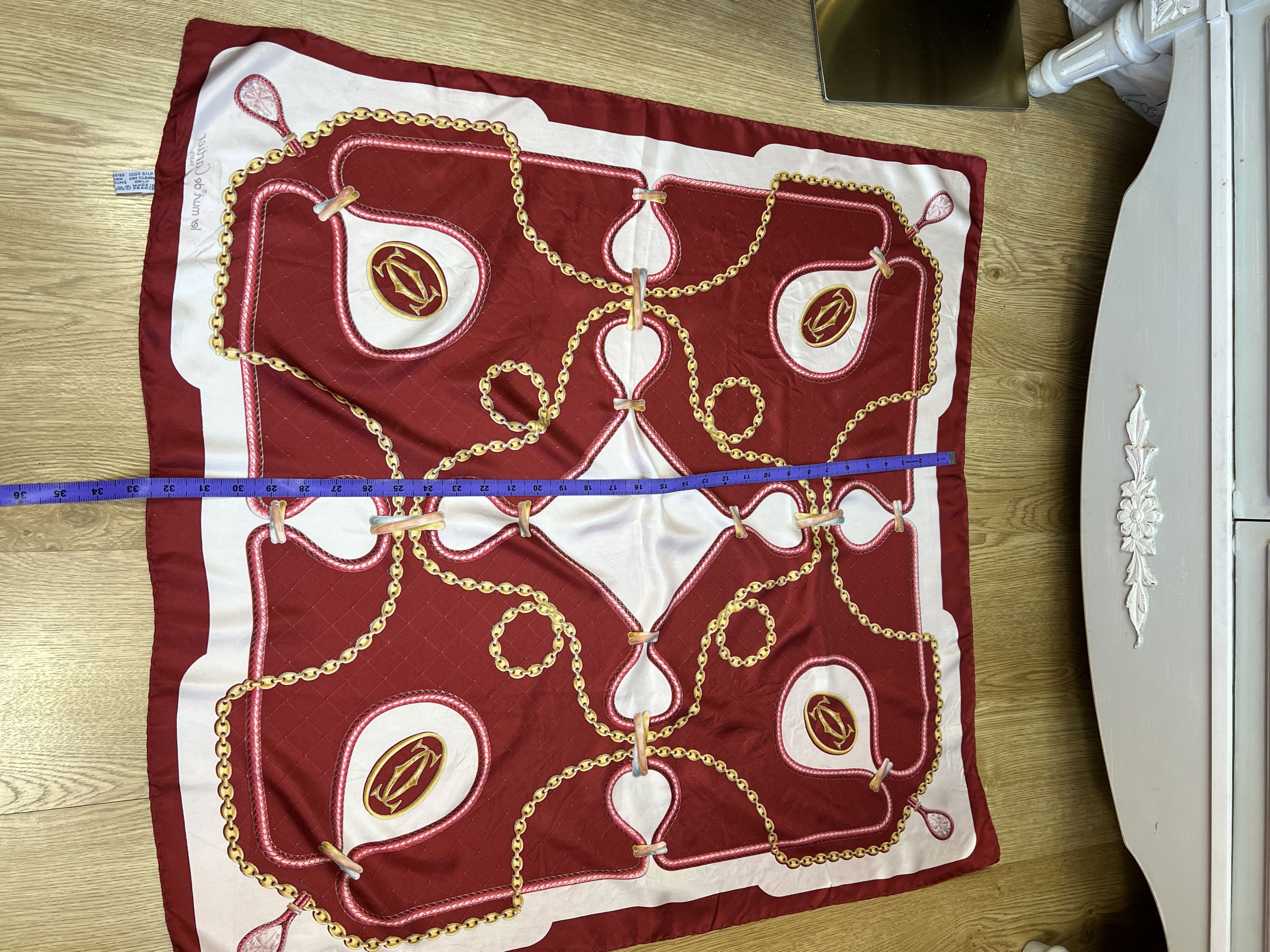 Cartier vintage Cartier scarf 100% silk les Mus De cartier 90 Size ONE SIZE - 6 Thumbnail