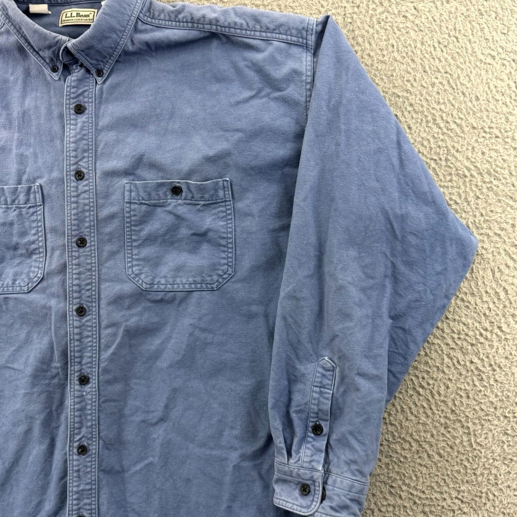 Vintage VINTAGE LL Bean Shirt Mens 2XL Tall Blue Button Chamois Flannel 90s Hunting USA Size US XXL / EU 58 / 5 - 5 Thumbnail