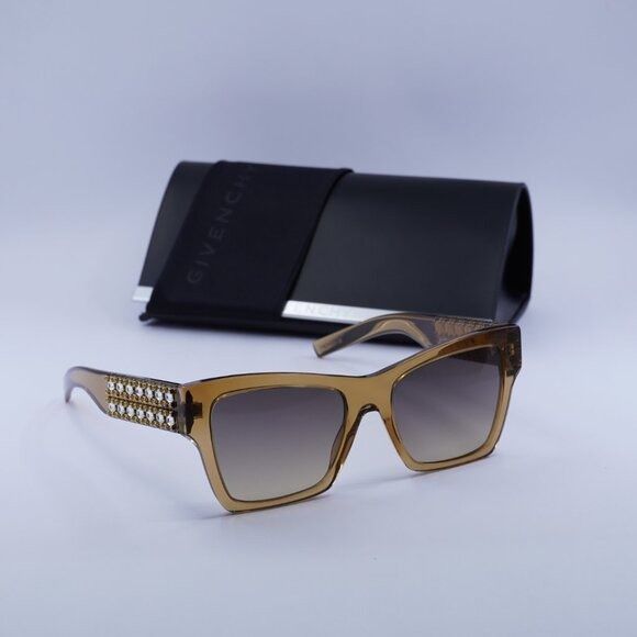 Givenchy 🕶️ New Givenchy GV40076I 57B Sunglasses - Transparent Beige Size ONE SIZE - 1 Thumbnail
