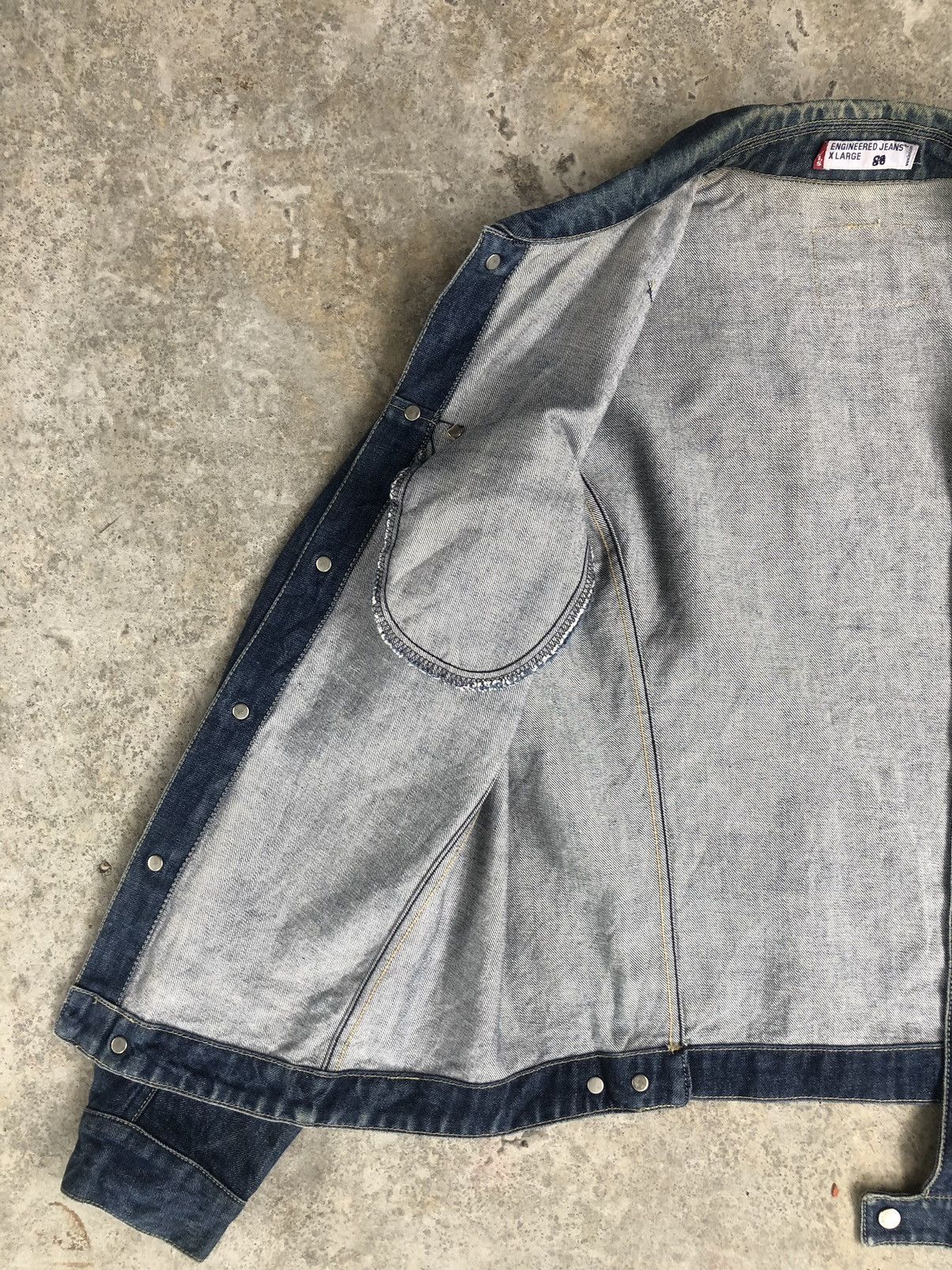 Levi's Y2k Levis Engineered Type 1 Denim Jacket Distressed Denim Size US XL / EU 56 / 4 - 6 Thumbnail
