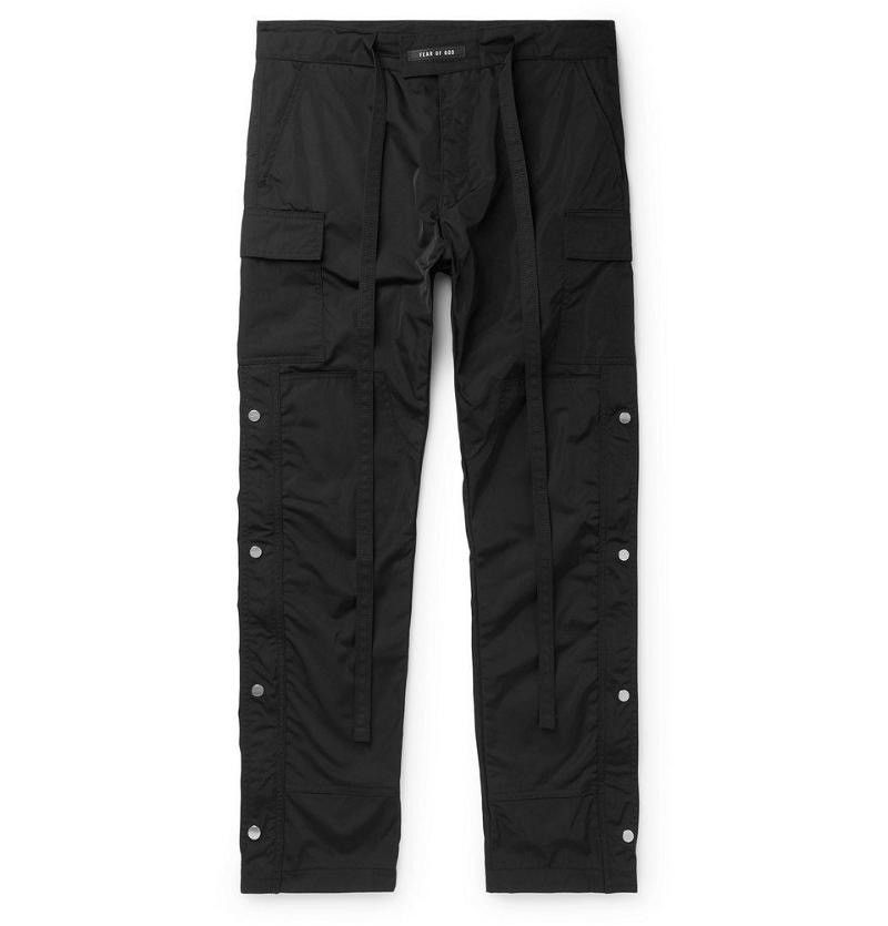 image of New Fear Of God Sixth Collection Black Cargo Track Pants L, Men's (Size 34)