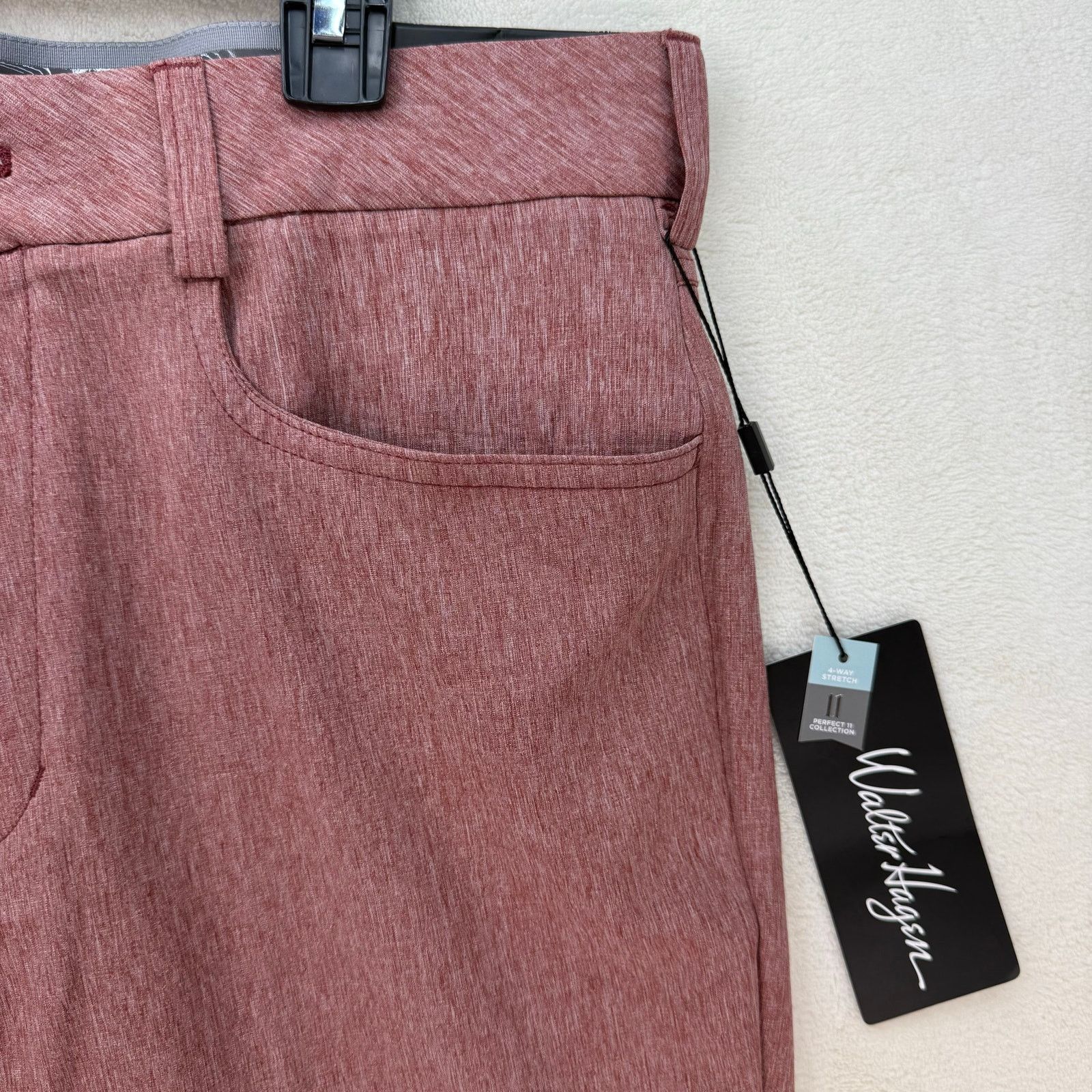 Walter Steiger WALTER HAGEN MEN'S 32X30 NEW MAROON PERFECT 11 GOLF PANTS Size US 32 / EU 48 - 9 Thumbnail