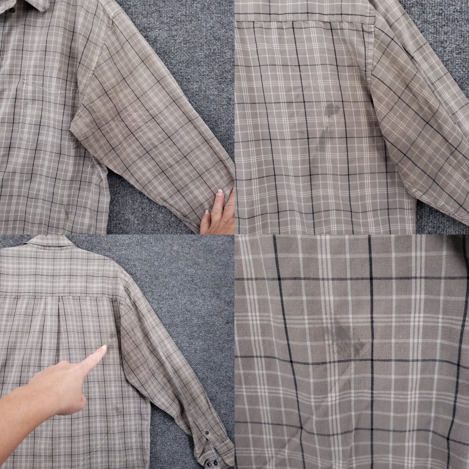 Wrangler Wrangler Shirt Mens L Large Gray Button Up Long Sleeve Plaid Size US L / EU 52-54 / 3 - 10 Thumbnail