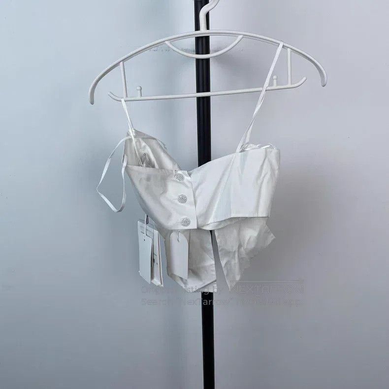 Chanel Chanel 20C white bow chest strap Size XS / US 0-2 / IT 36-38 - 2 Thumbnail