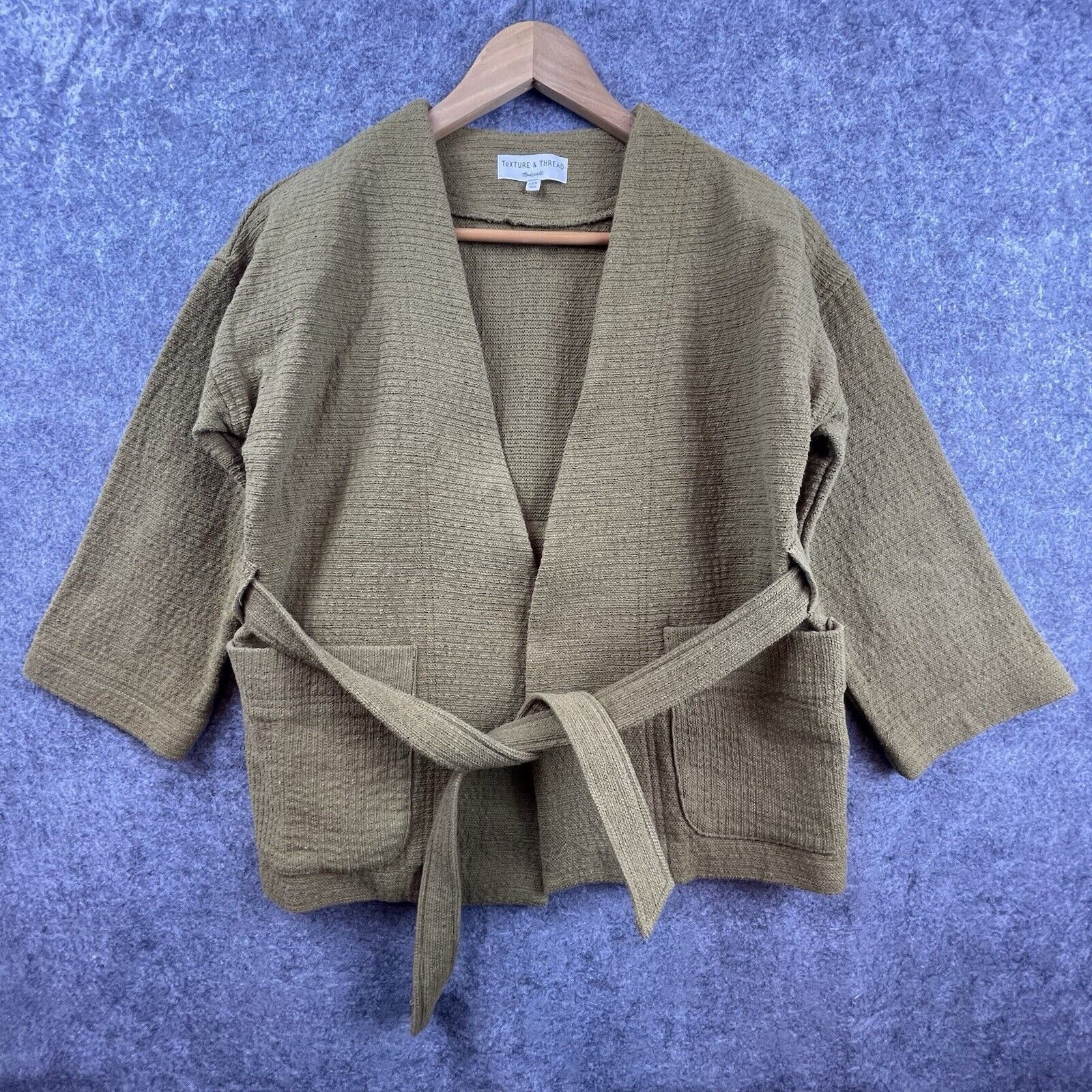 Madewell Texture & Thread Madewell Wrap Jacket Women XXS Spiced Olive Size XXS / US 00 / IT 34 - 1 Thumbnail