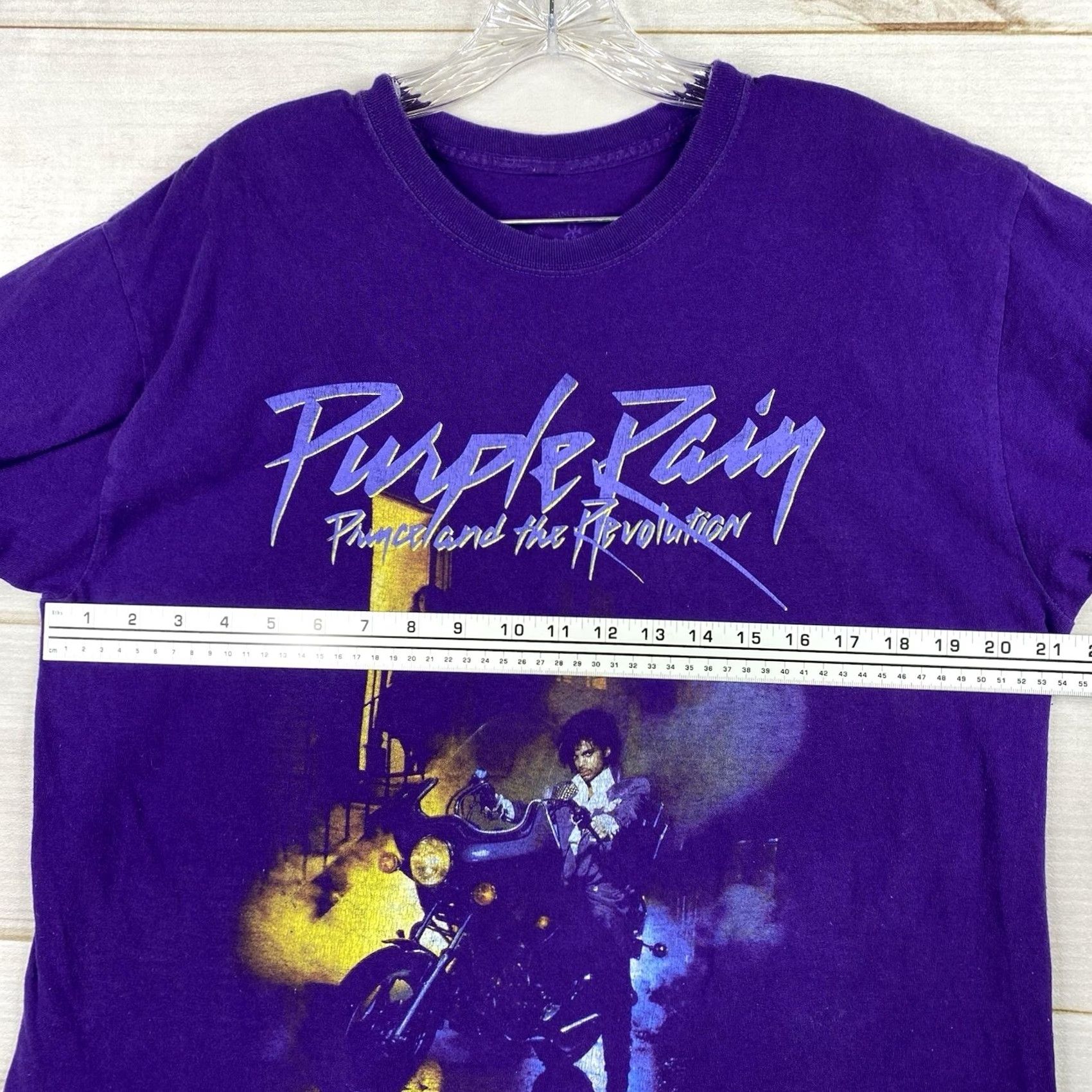 Prince VINTAGE Purple Rain T Shirt Mens L Purple Short Sleeve Graphic Tee Classic Casual Band Size US L / EU 52-54 / 3 - 5 Thumbnail