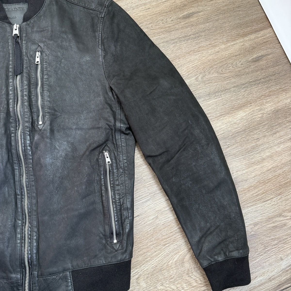 Allsaints AllSaints Black Leather Bomber Jacket - Size Small Size US S / EU 44-46 / 1 - 5 Thumbnail