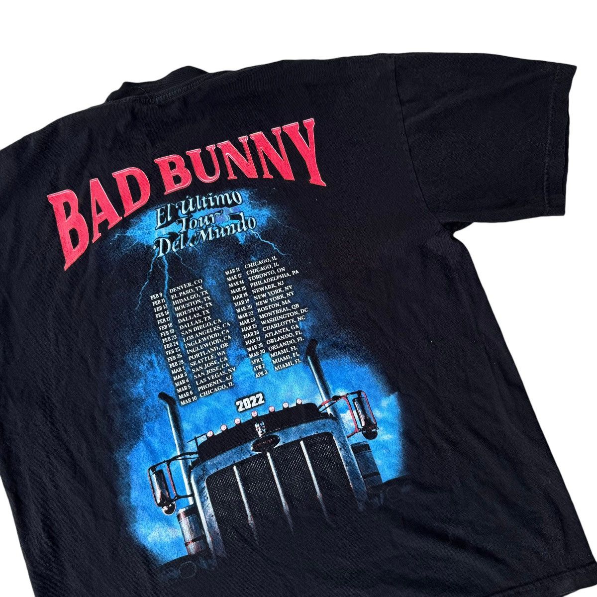 Band Tees × Vintage Rare 2022 Bad Bunny El Ultimo Tour Del Mundo Concert Tee Size US L / EU 52-54 / 3 - 2 Thumbnail