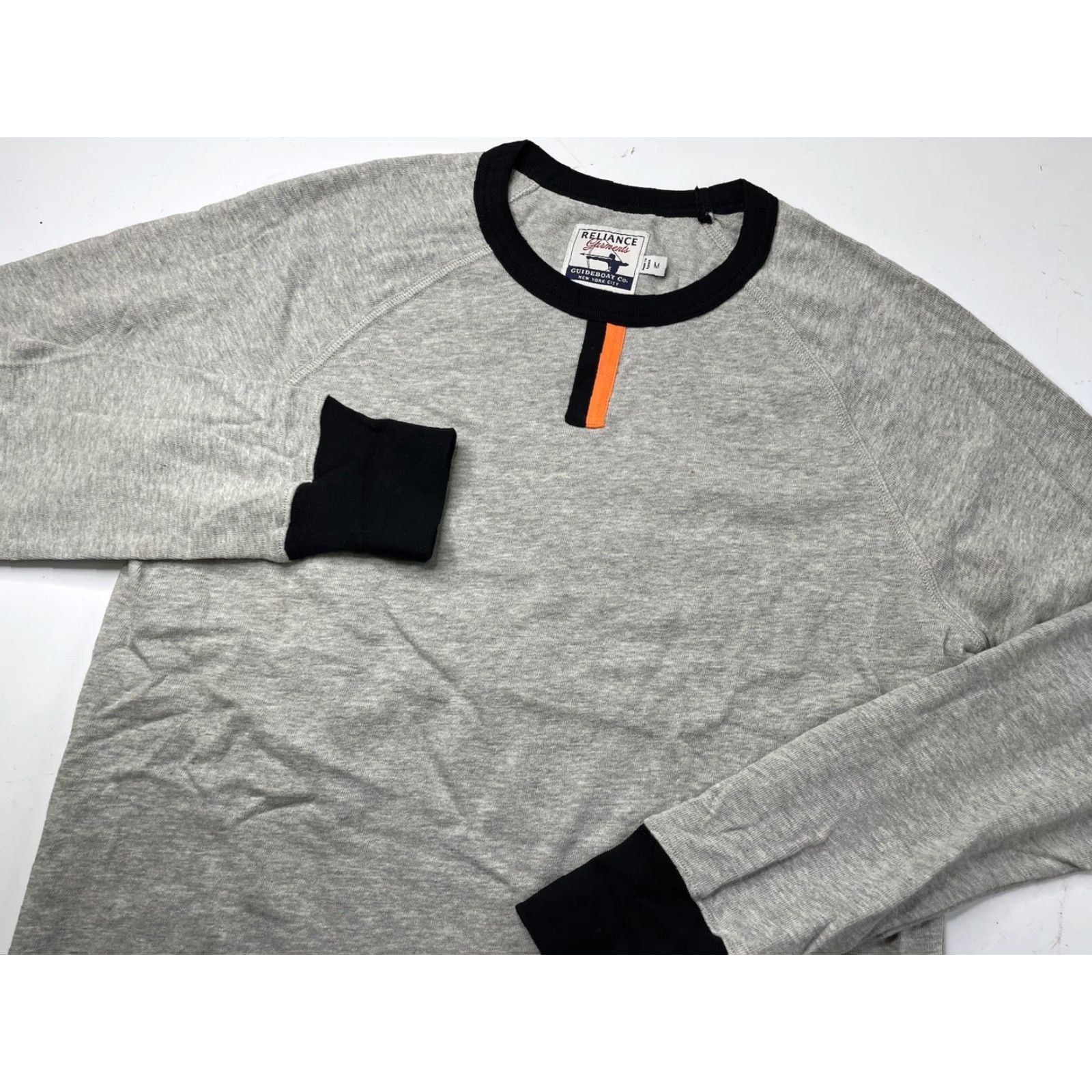 CO Guideboat Co. Shirt Long Sleeve T Shirt Gray Mens M Cotton Size US M / EU 48-50 / 2 - 2 Thumbnail