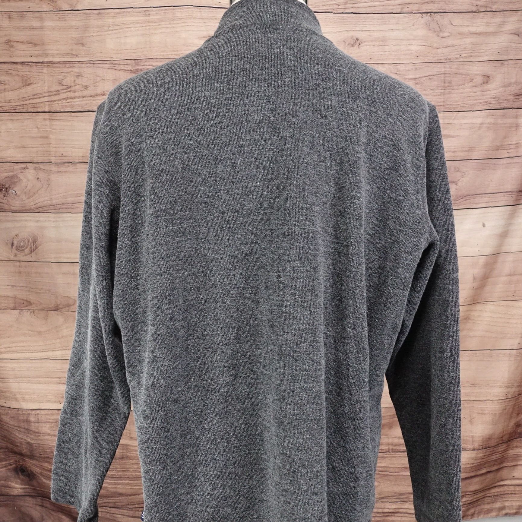 Gap GAP GREY POLYCOTTON PULLOVER SWEATER MENS XL MOCK NECK 1/4 ZIP KNIT Size US XL / EU 56 / 4 - 5 Thumbnail