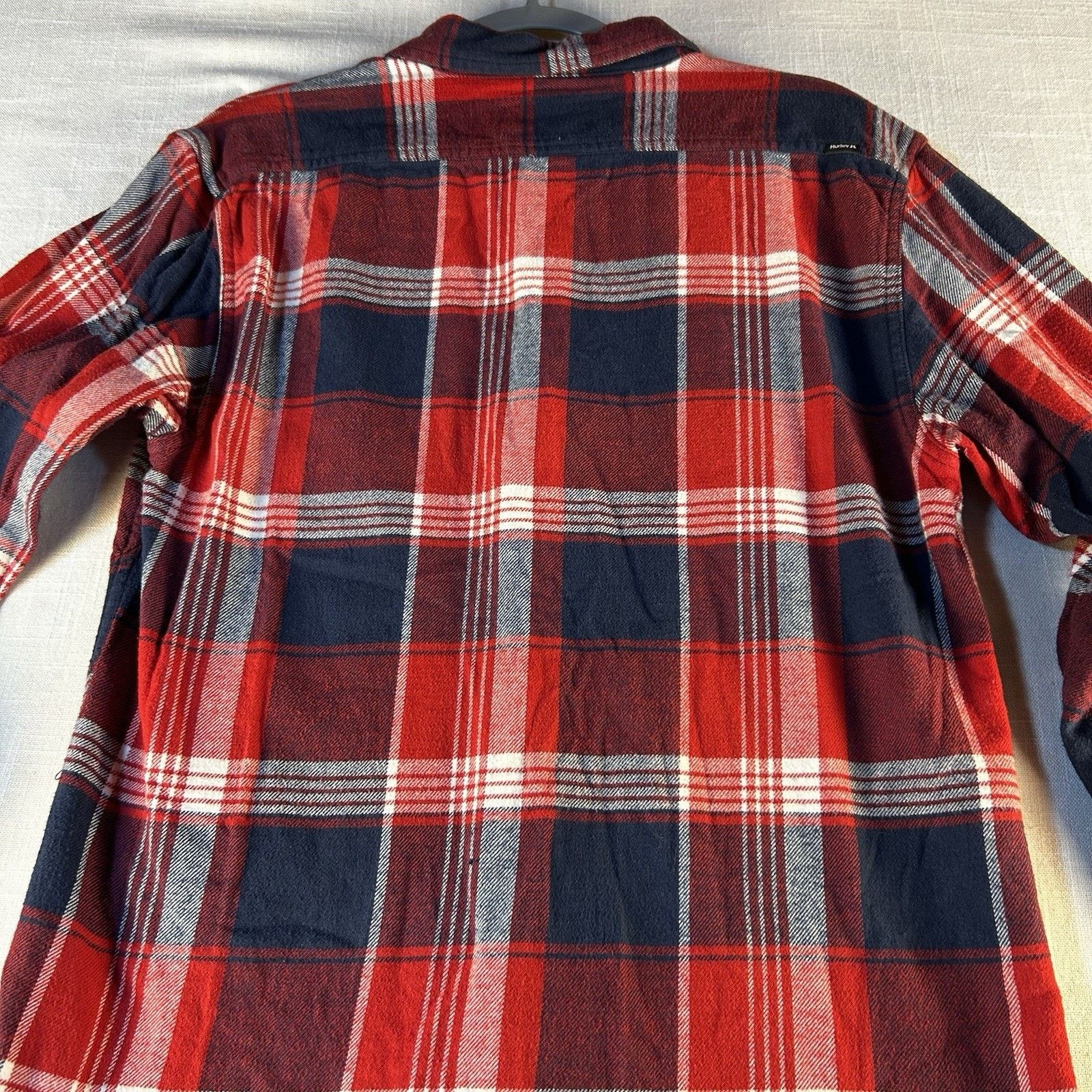 Hurley Hurley Shirt Men S Blue/Red/White Plaid Flannel Long Sleeve Size US S / EU 44-46 / 1 - 9 Thumbnail