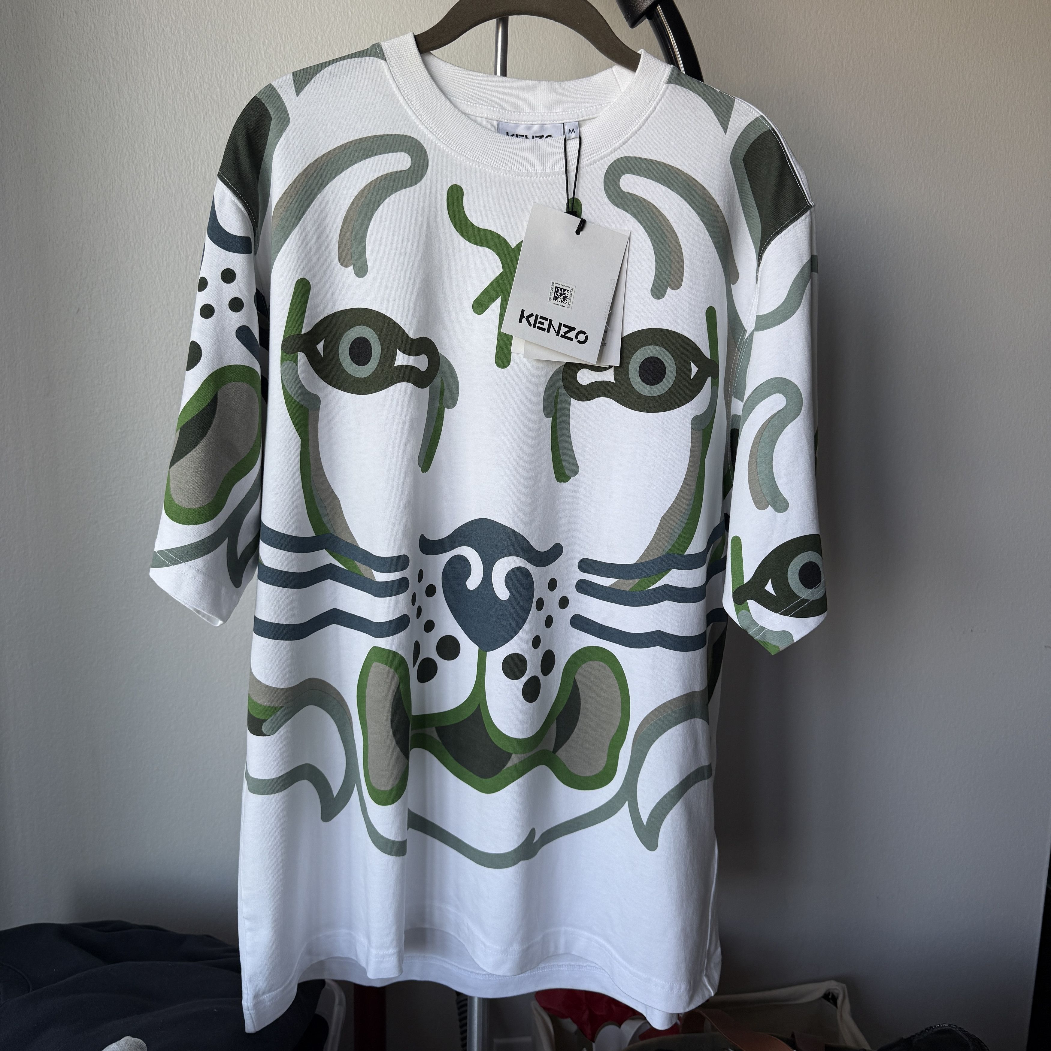 Kenzo Kenzo Tiger Patterned Tee (NWT) Size US M / EU 48-50 / 2 - 2 Thumbnail