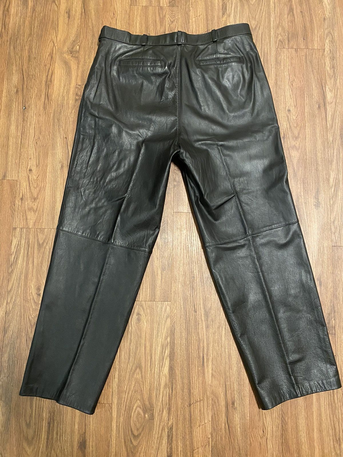 Genuine Leather MENS GENUINE LEATHER BIKER JEANS Size US 40 / EU 56 - 9 Thumbnail
