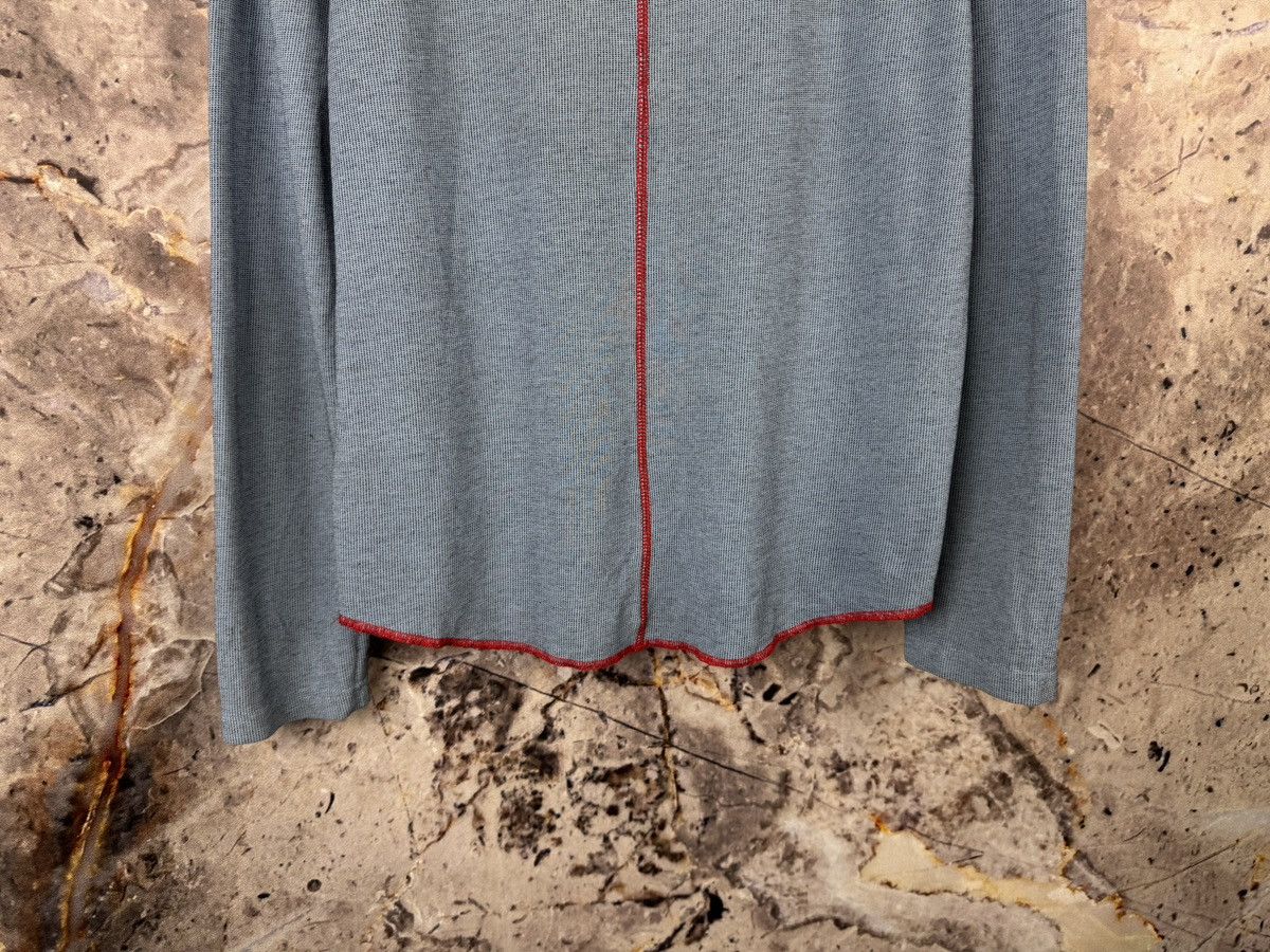 Parasuco Parasuco V-Neck Thermal Shirt Blue Red Y2K Long Sleeve Men’s Size US L / EU 52-54 / 3 - 13 Thumbnail