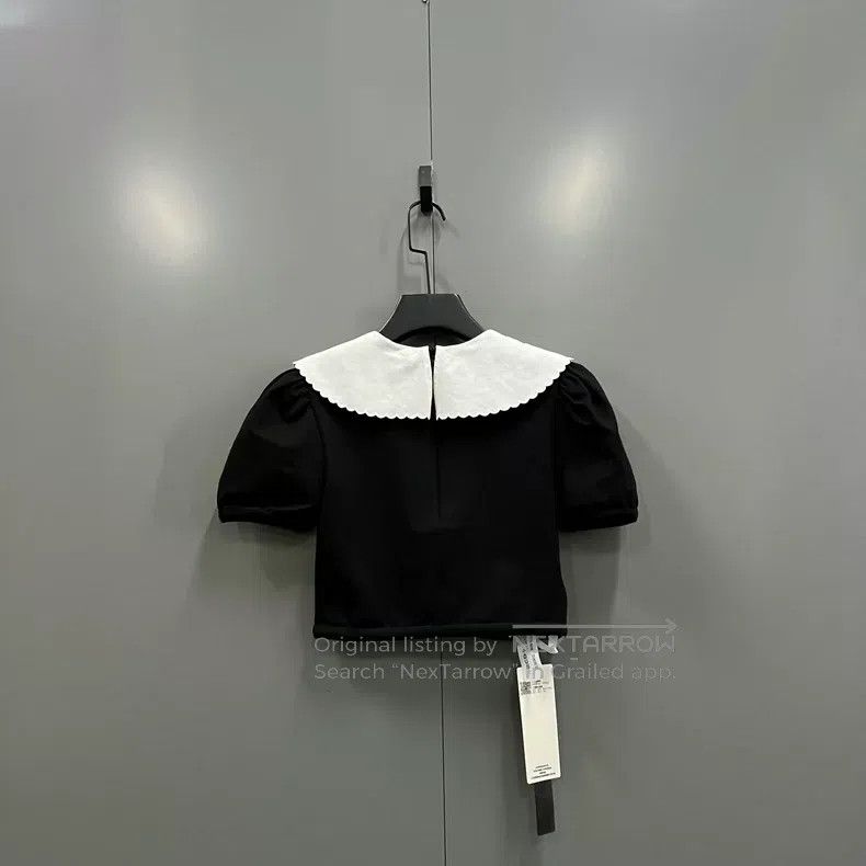 Miu Miu Miu Miu Size XS Black doll collar short sleeves Size XS / US 0-2 / IT 36-38 - 2 Thumbnail