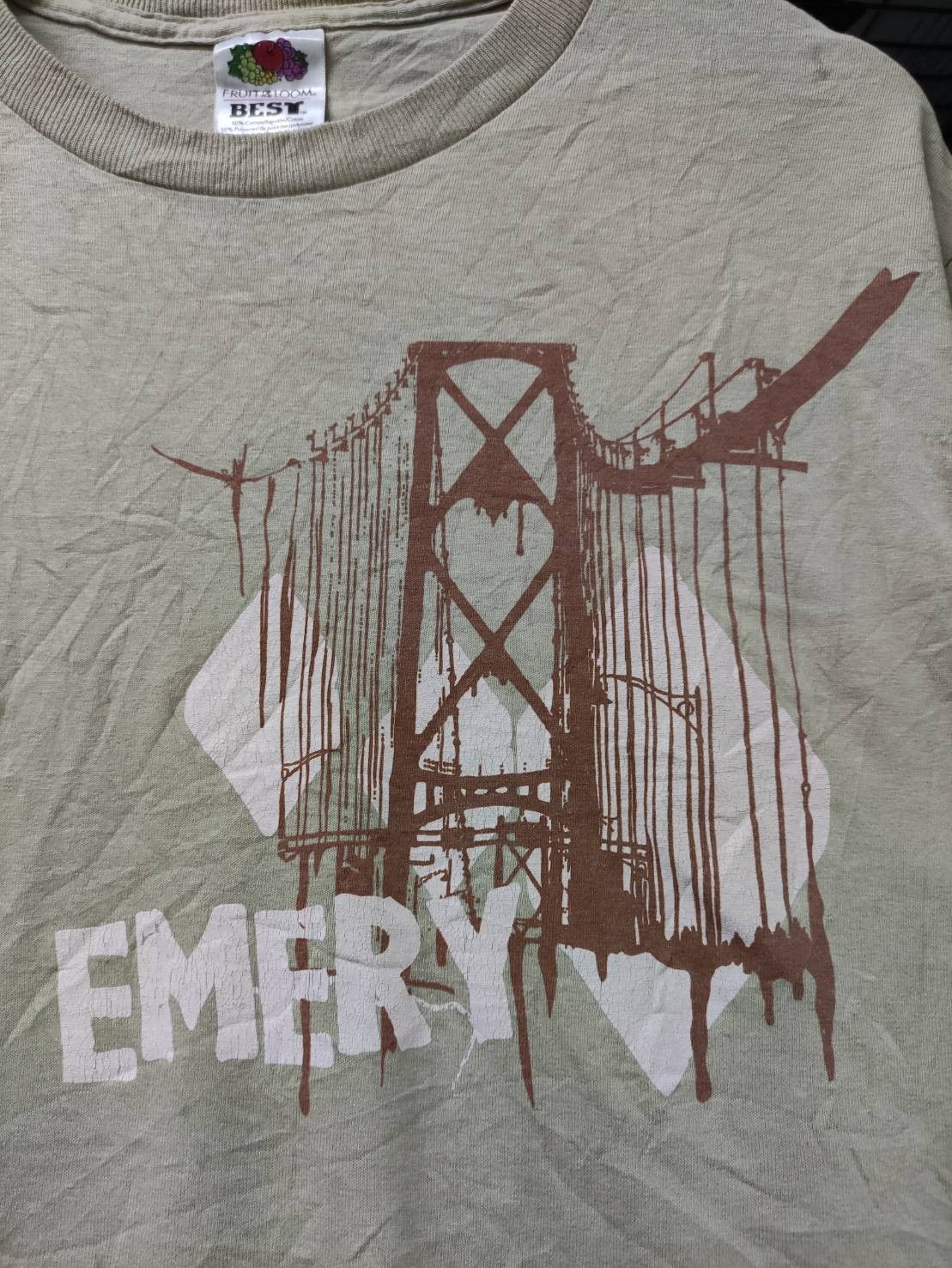 Band Tees Vtg 00's Emery " Gate Bridge " T-Shirt Size US M / EU 48-50 / 2 - 3 Thumbnail