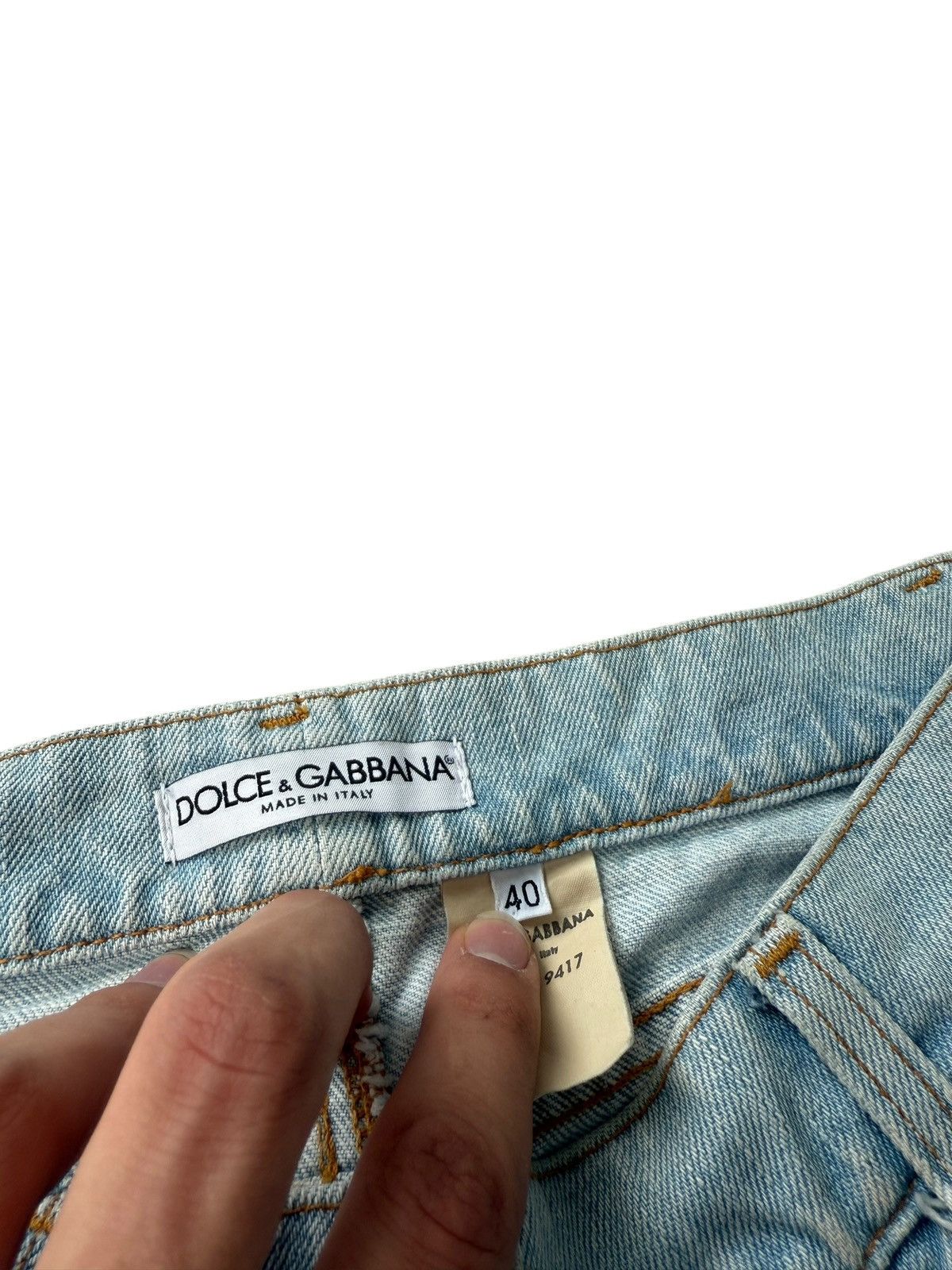 Dolce & Gabbana Dolce & Gabbana jeans baby blue Distressed denim Size 28" / US 6 / IT 42 - 2 Thumbnail