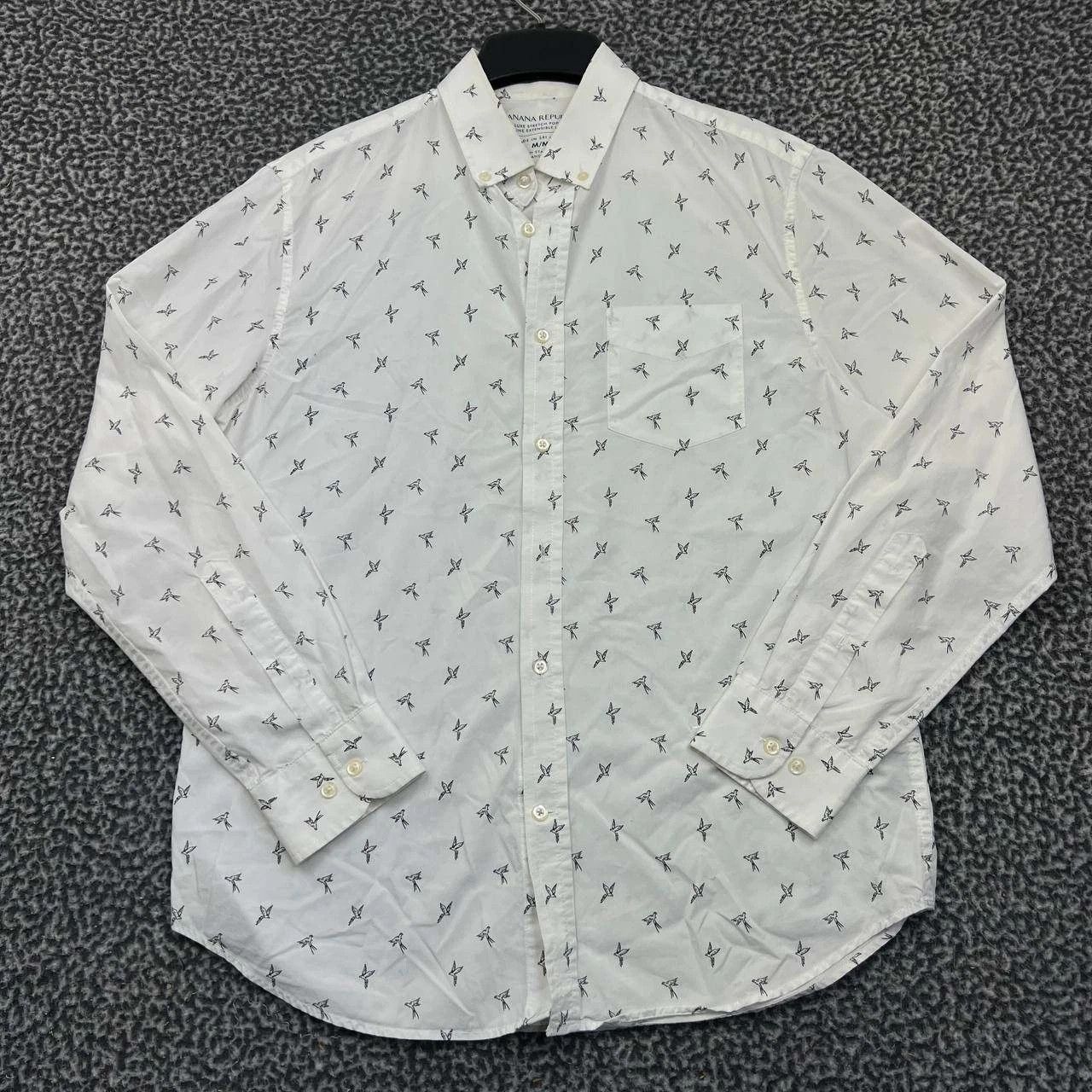 Banana Republic Banana Republic Luxe Stretch Poplin Button Down Cotton M Size US M / EU 48-50 / 2 - 1 Thumbnail