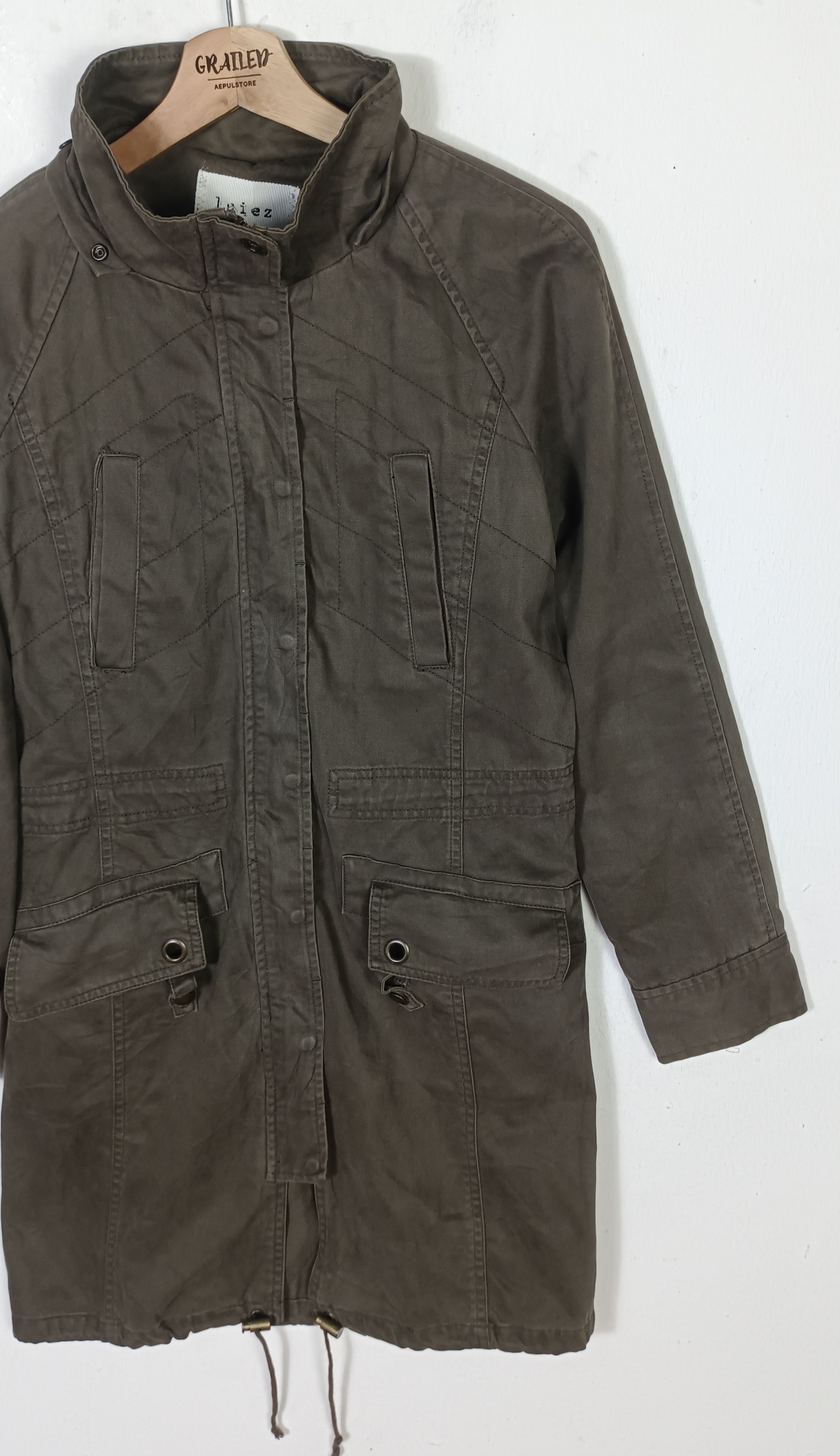 Japanese Brand Luiez Long Jacket Tactical Pocket Ifsixwasnine lgb style Size US S / EU 44-46 / 1 - 3 Thumbnail