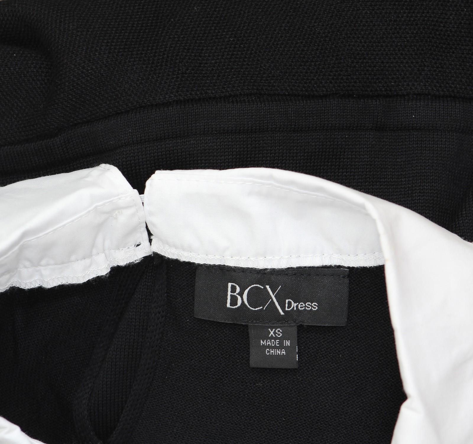 Other Nwt Bcx Pearl-collar 3/4 Sleeve Dress 1104m8m Black Xs Size XS / US 0-2 / IT 36-38 - 4 Thumbnail