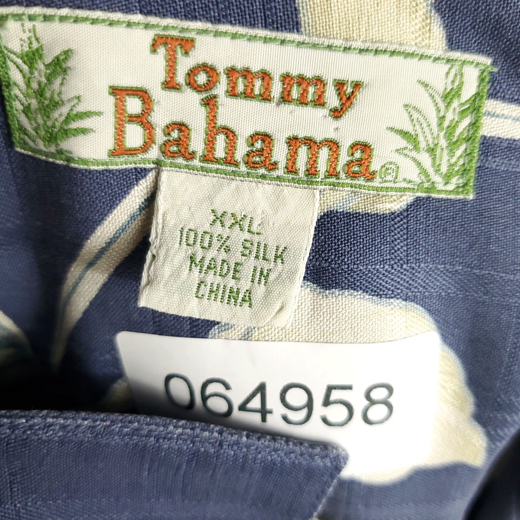 Tommy Bahama Tommy Bahama Shirt Mens 2XL Blue Floral Silk Hawaiian Button Up Short Sleeve Size US XXL / EU 58 / 5 - 7 Thumbnail