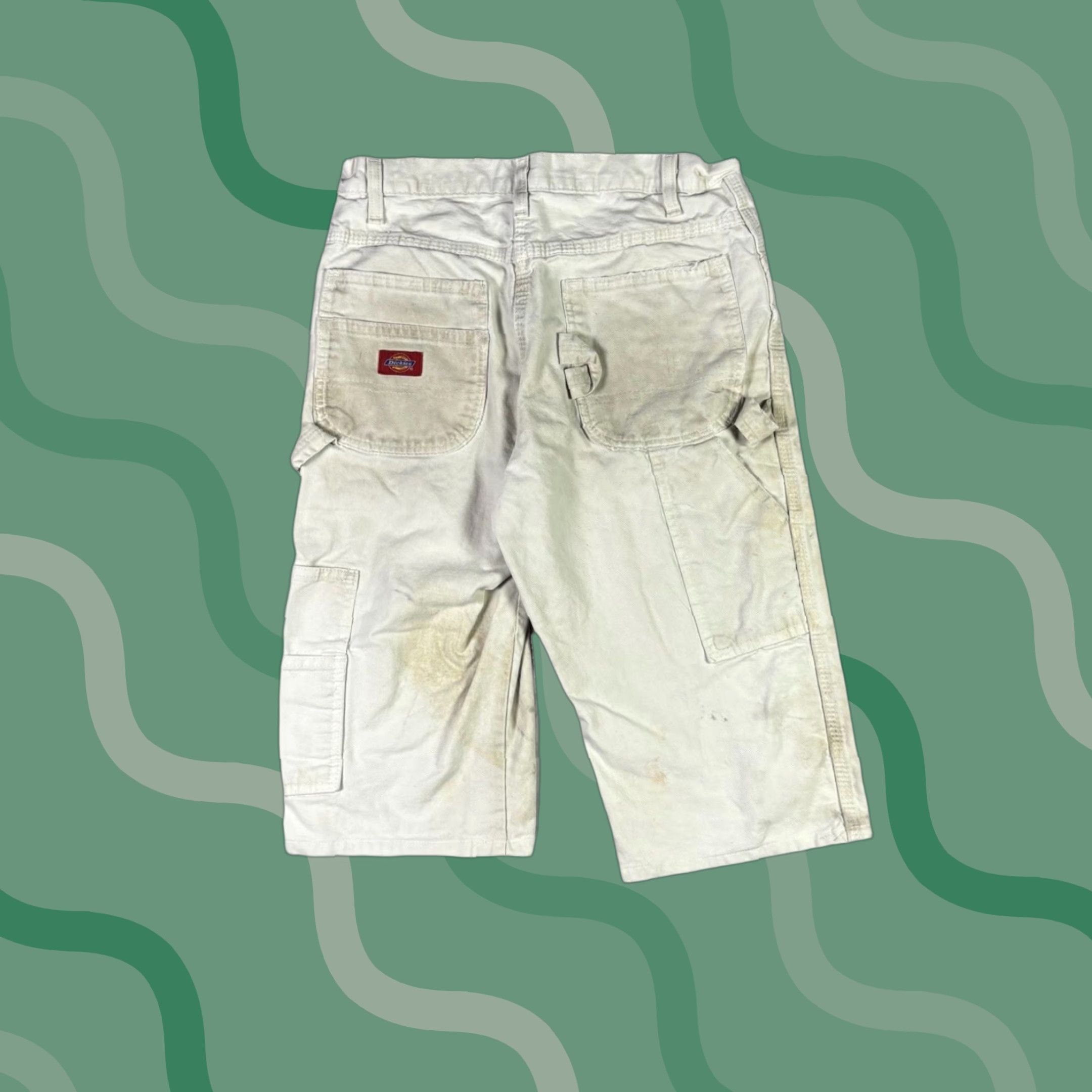 Dickies VINTAGE Dickies White Carpenter Pants Painter Capris 28 Workwear Mens Size US 28 / EU 44 - 1 Thumbnail