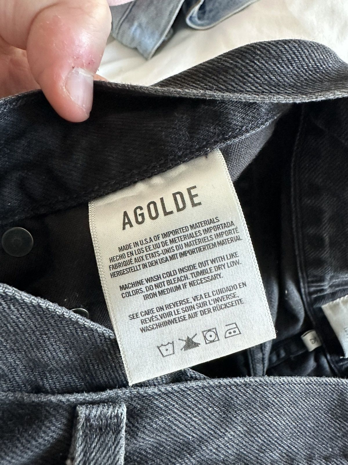 Agolde × Aritzia × Citizens Of Humanity Agolde Black Criss-Cross Jeans Size 25" / US 0 / IT 36 - 5 Thumbnail