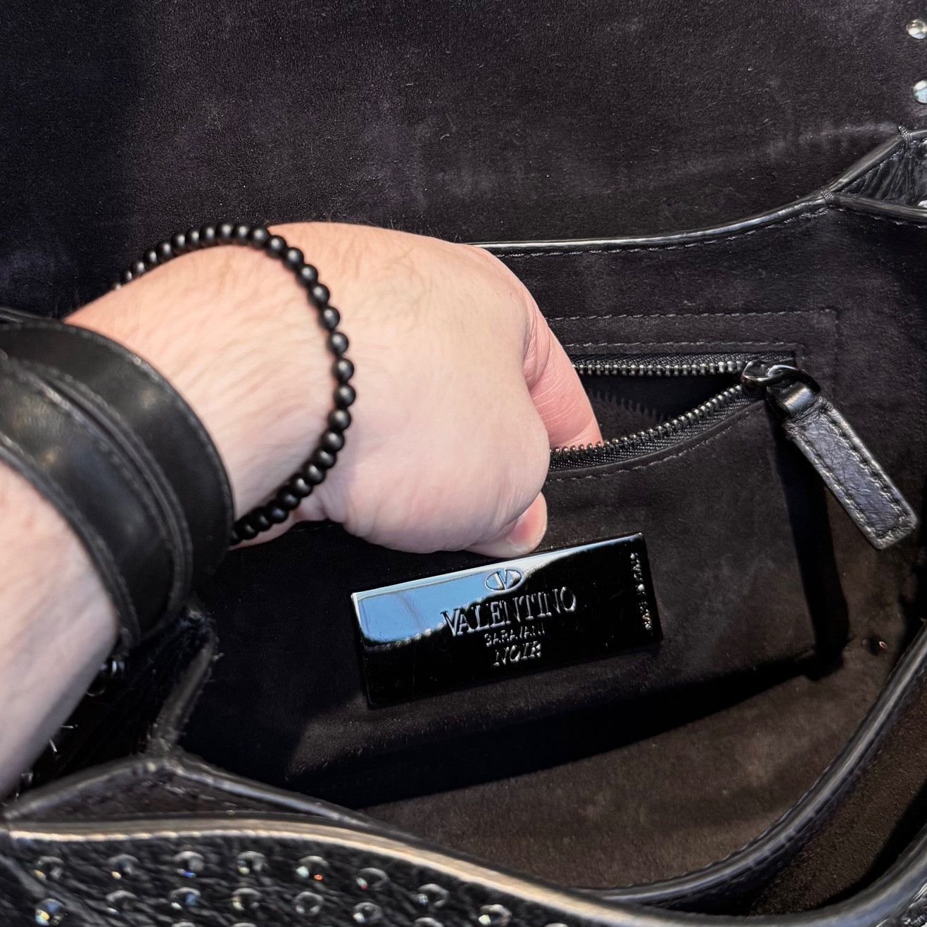 Valentino Valentino Black Star Crystal Rolling Rockstud Crossbody Bag Size ONE SIZE - 15 Thumbnail