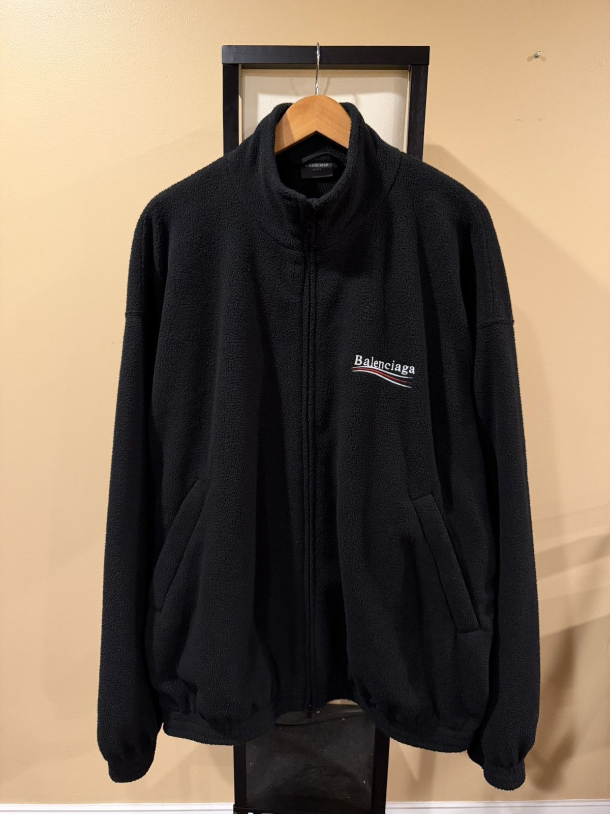 Balenciaga Balenciaga Political Campaign Polar Fleece Zip Up Jacket Size US XL / EU 56 / 4 - 1 Thumbnail