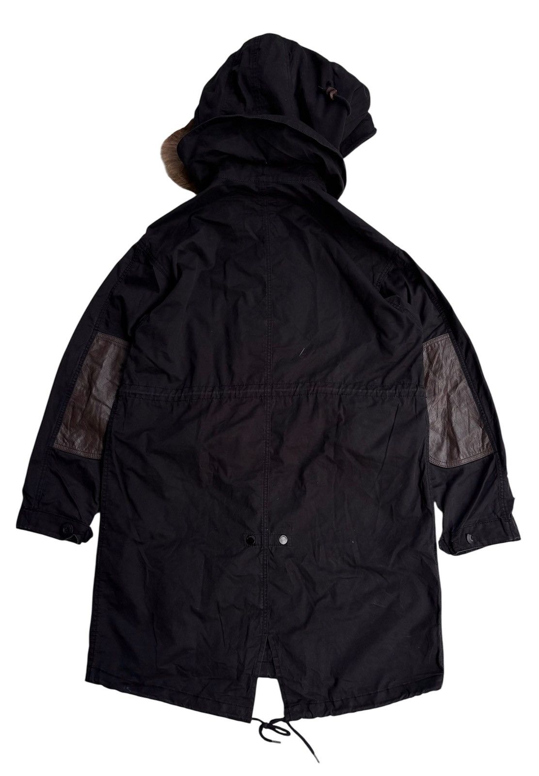 If Six Was Nine Vkei Kai Akman Fishtail Fur Racoon leather Hooded Jacket Size US M / EU 48-50 / 2 - 8 Thumbnail