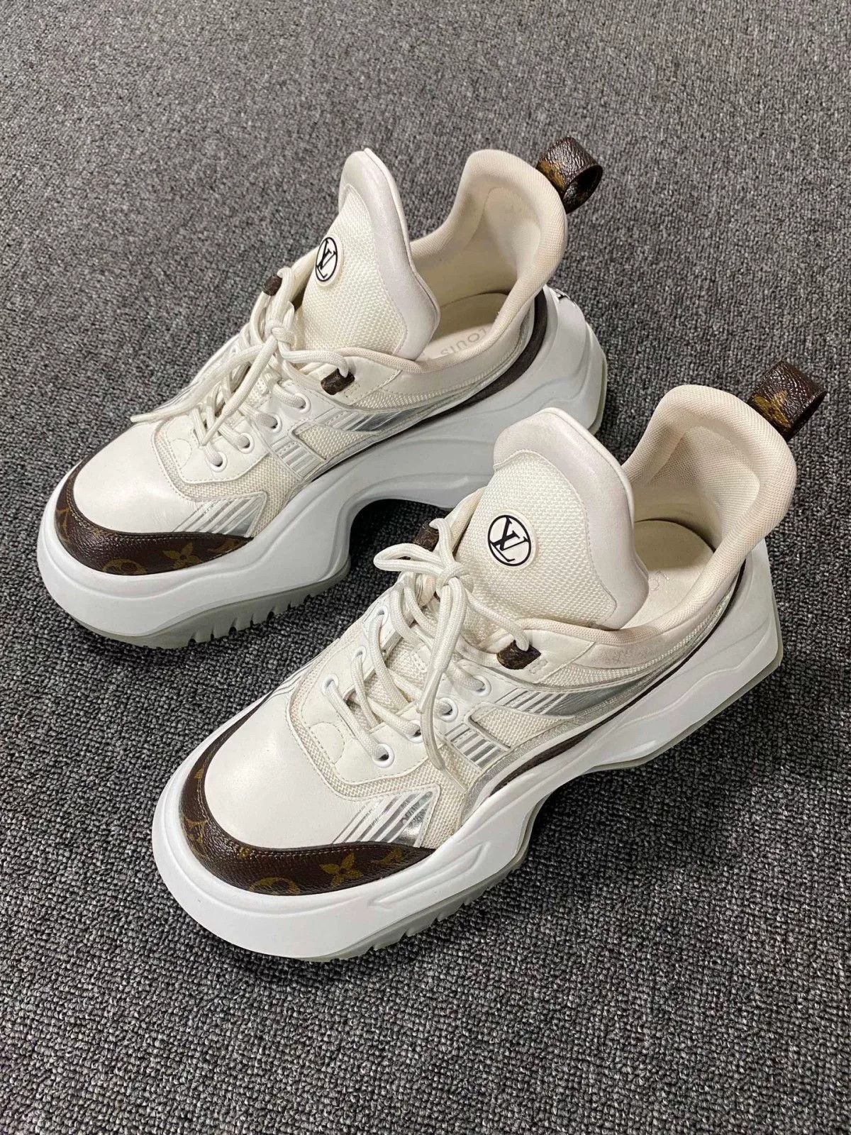 Louis Vuitton Louis Vuitton 2nd Gen White Monogram Dad Shoes Size US 7.5 / EU 40-41 - 1 Thumbnail