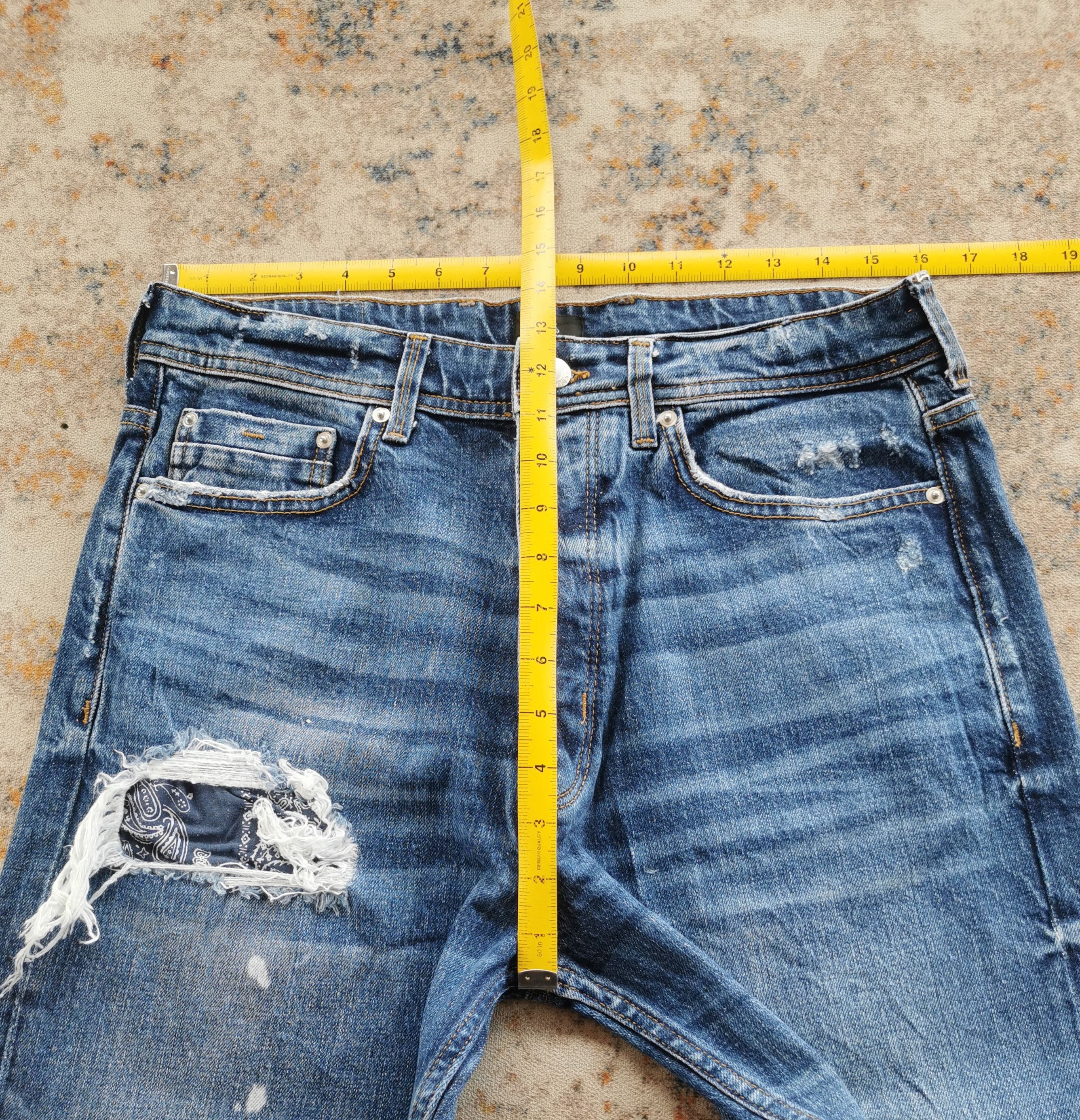 River Island River Island Thrashed Baggy Jeans Size US 32 / EU 48 - 7 Thumbnail