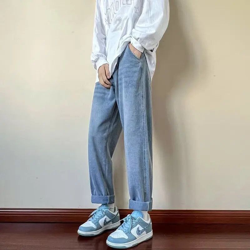 Japanese Brand Straight and loose wide leg jeans Size US 32 / EU 48 - 2 Thumbnail
